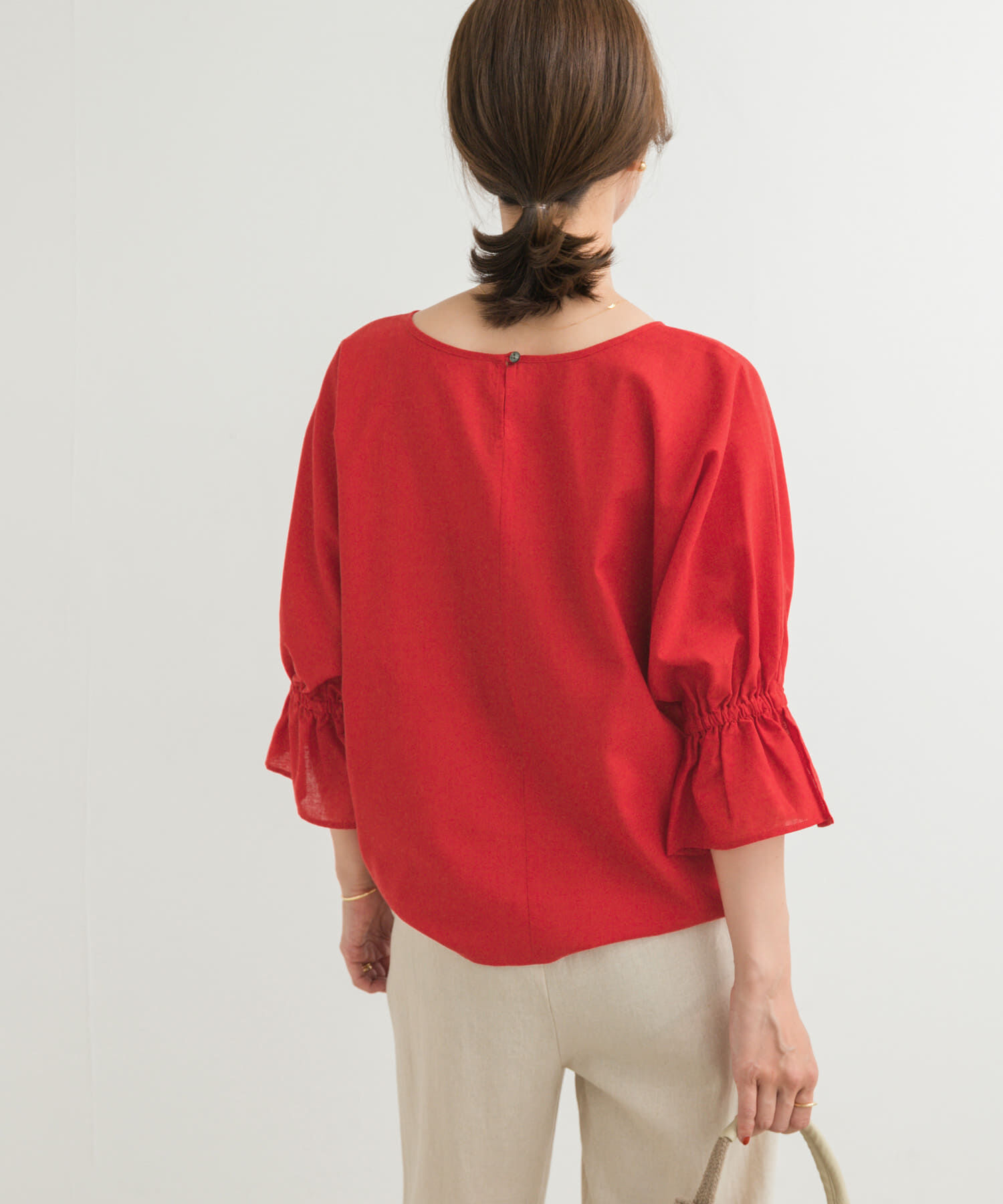 URBAN RESEARCH DOORS「『WEB/一部店舗限定ｻｲｽﾞ』『UR TECH 高機能ﾘﾈﾝ』ｷｬﾝﾃﾞｨｰｽﾘ 」|シャツ・ブラウス|