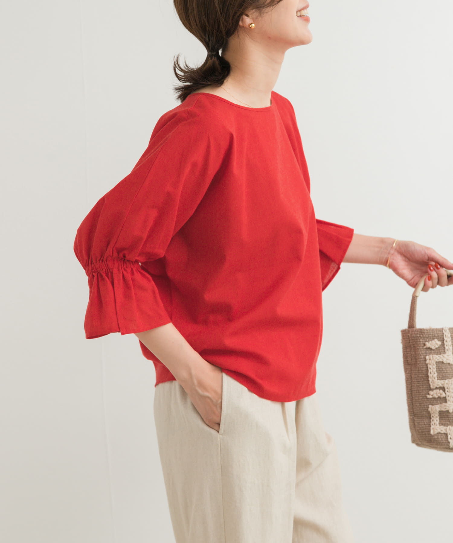 URBAN RESEARCH DOORS「『WEB/一部店舗限定ｻｲｽﾞ』『UR TECH 高機能ﾘﾈﾝ』ｷｬﾝﾃﾞｨｰｽﾘ 」|シャツ・ブラウス|