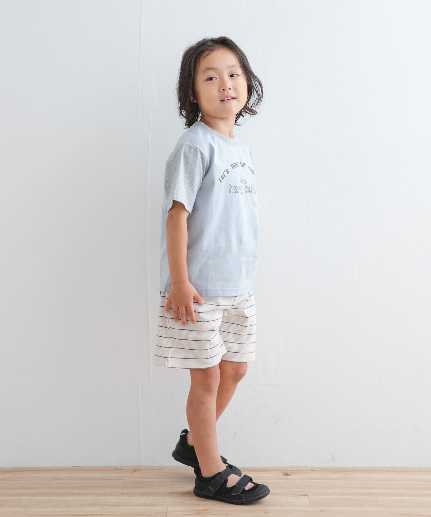 URBAN RESEARCH DOORS「『WEB/一部店舗限定サイズ』ボーダーワッフルショーツ(KIDS)」|その他|