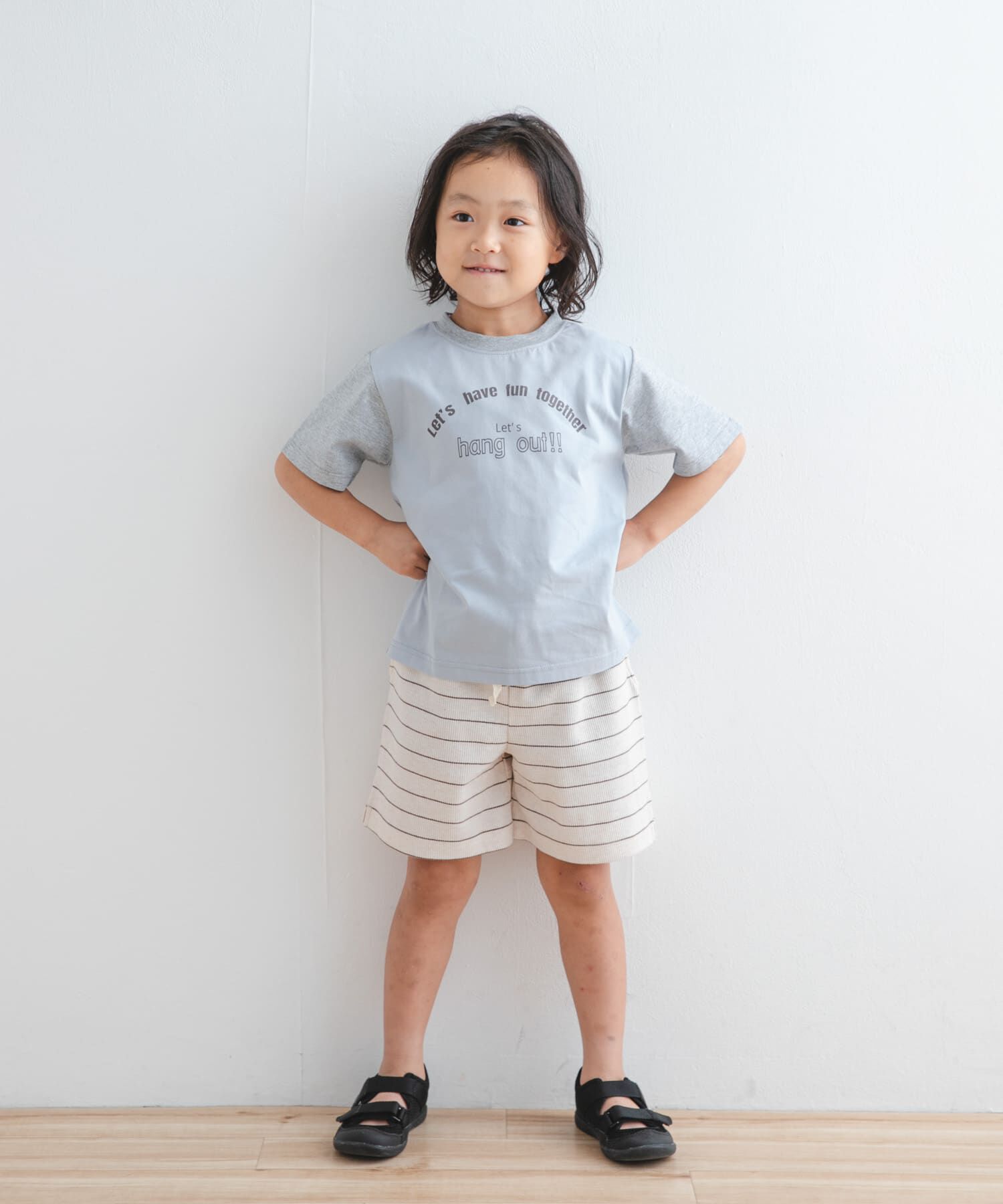 URBAN RESEARCH DOORS「『WEB/一部店舗限定サイズ』ボーダーワッフルショーツ(KIDS)」|その他|
