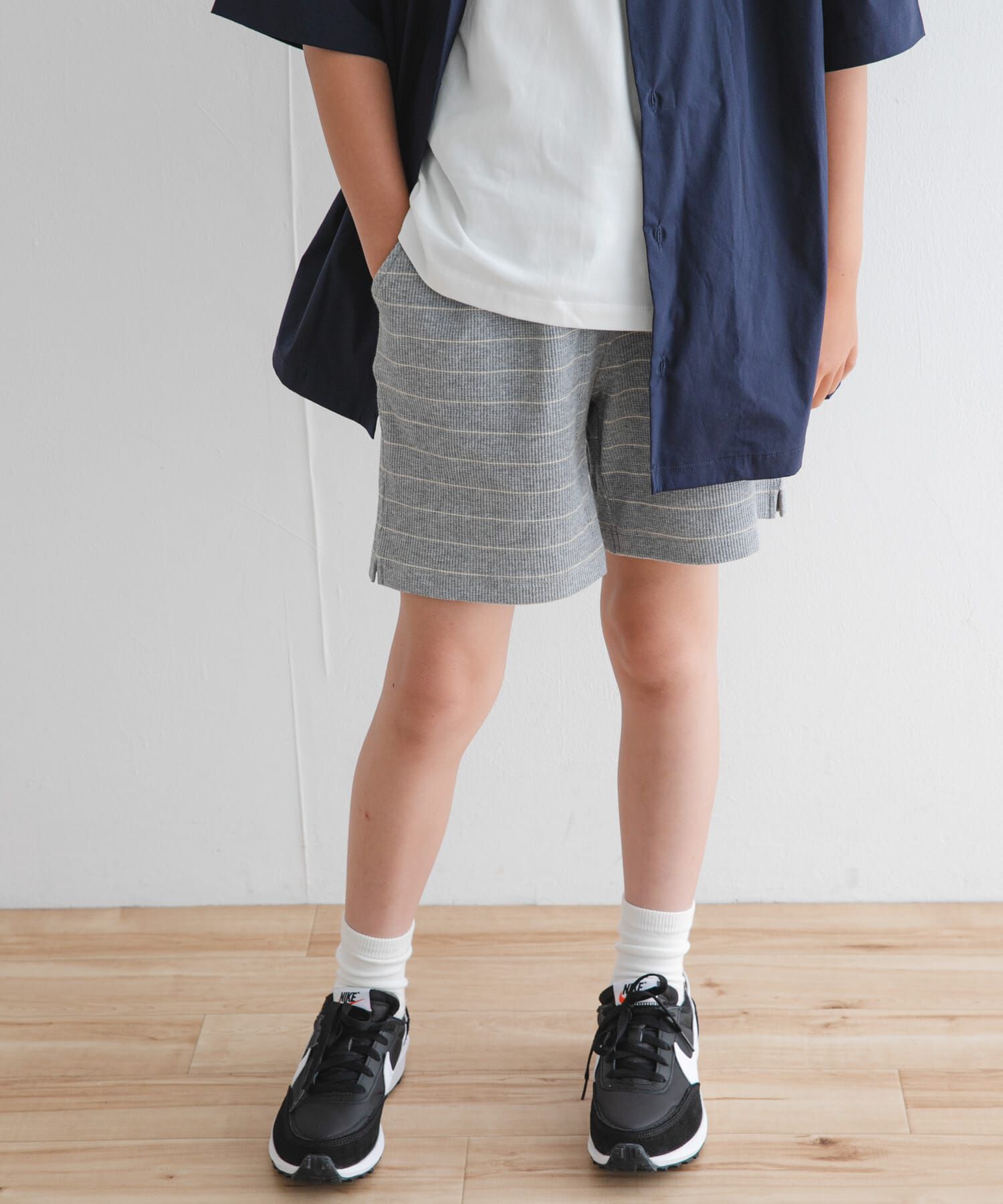URBAN RESEARCH DOORS「『WEB/一部店舗限定サイズ』ボーダーワッフルショーツ(KIDS)」|その他|