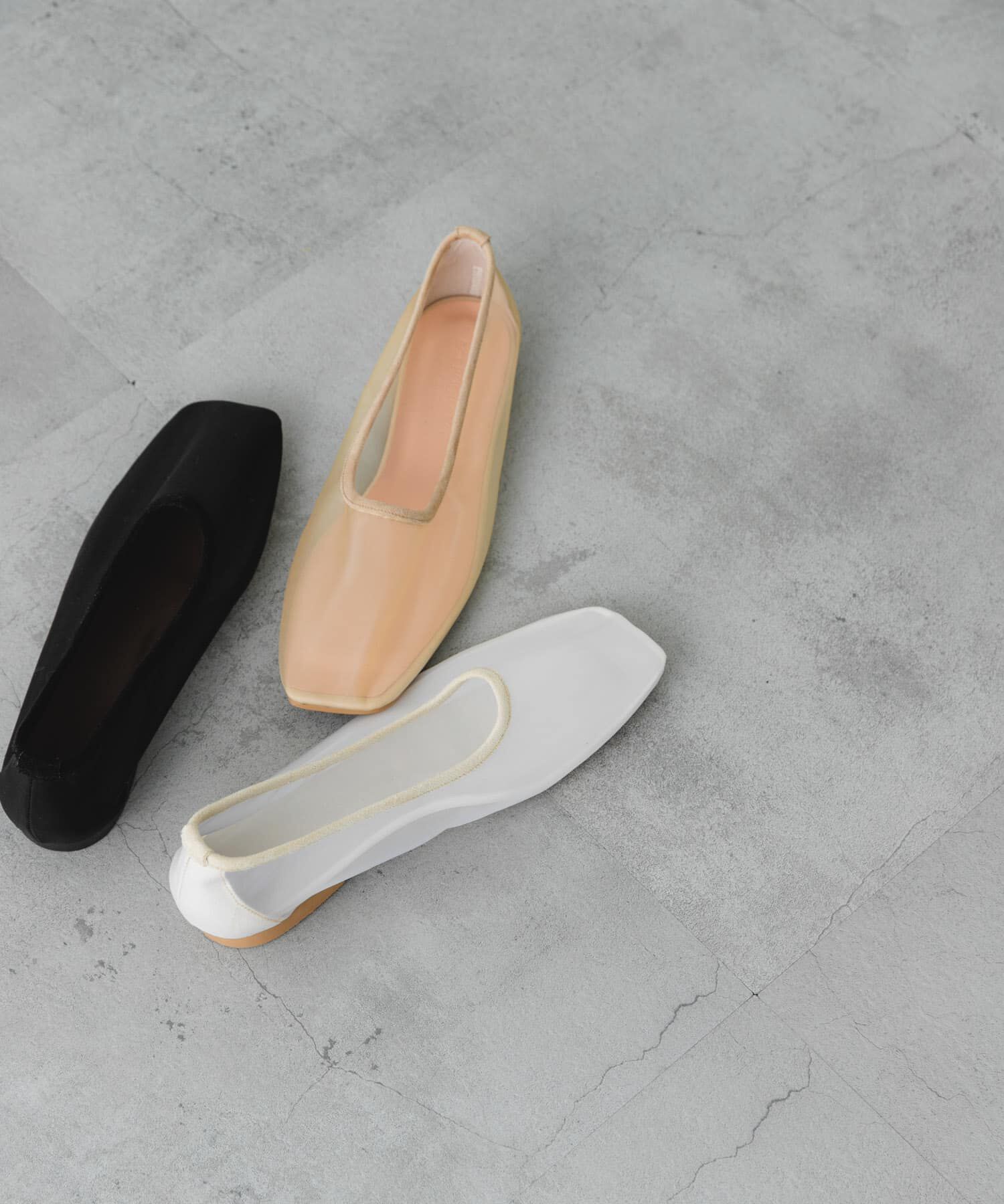 RODE SKO「『MADE IN JAPAN』シアーフラットシューズ」|バレエシューズ|