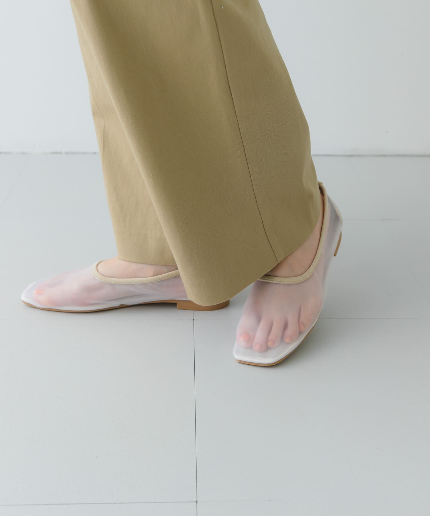 RODE SKO「『MADE IN JAPAN』シアーフラットシューズ」|バレエシューズ|