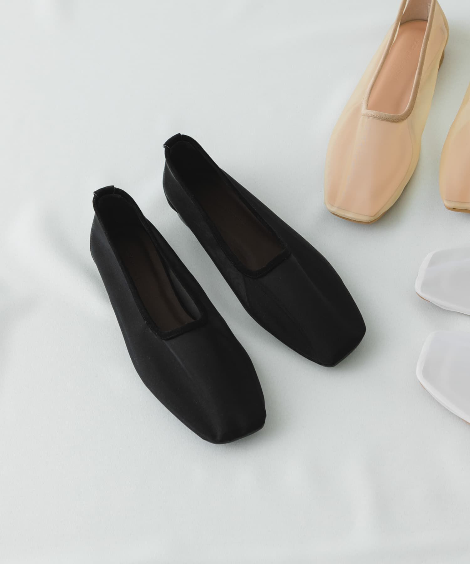 RODE SKO「『MADE IN JAPAN』シアーフラットシューズ」|バレエシューズ|