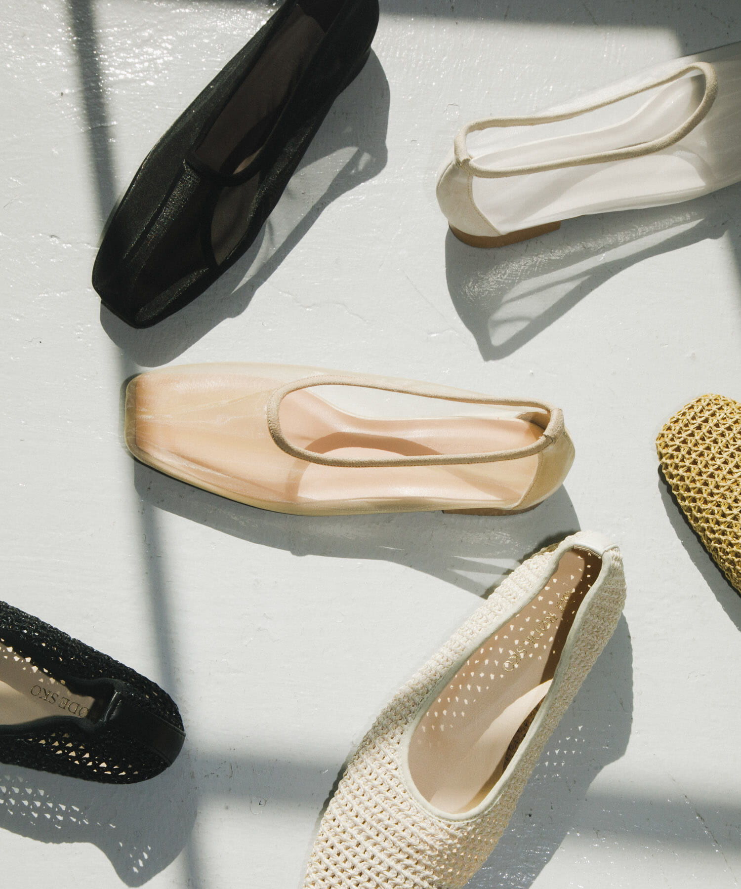 RODE SKO「『MADE IN JAPAN』シアーフラットシューズ」|バレエシューズ|