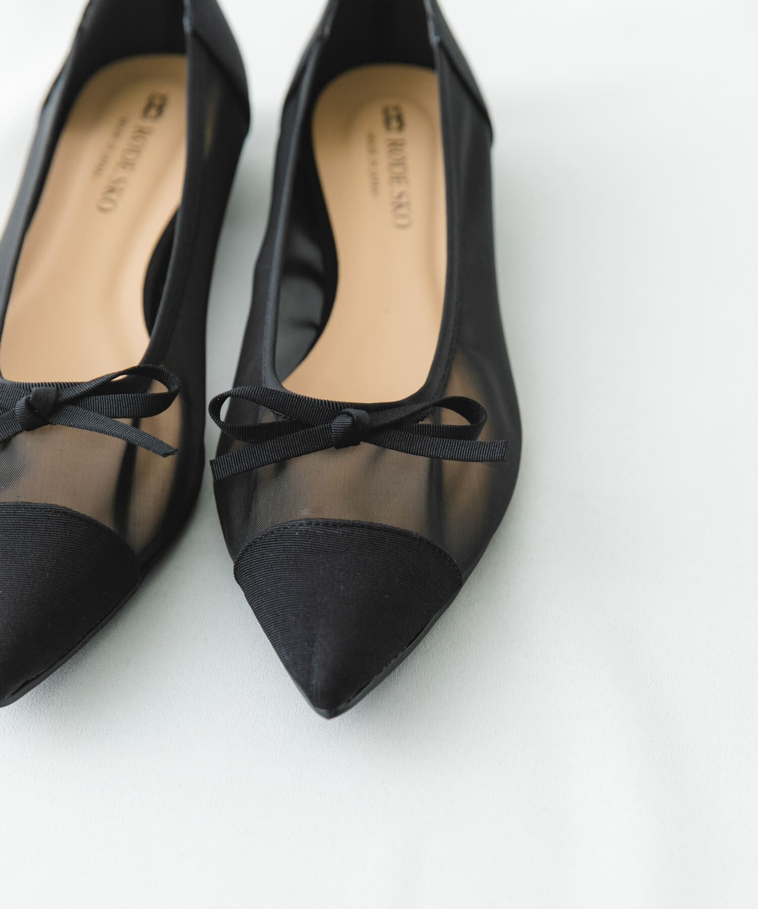 RODE SKO「『MADE IN JAPAN』ポインテッドシアーフラットシューズ」|バレエシューズ|