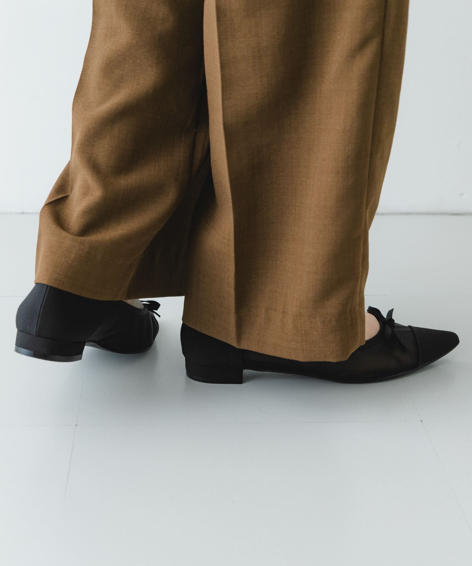 RODE SKO「『MADE IN JAPAN』ポインテッドシアーフラットシューズ」|バレエシューズ|