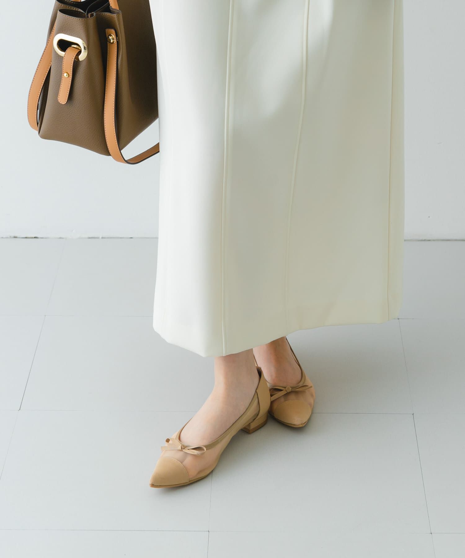 RODE SKO「『MADE IN JAPAN』ポインテッドシアーフラットシューズ」|バレエシューズ|