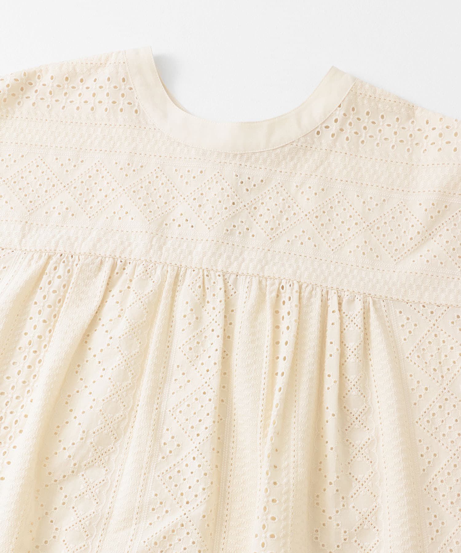 Sonny Label 「『WEB限定』バンドカラーコットンレースシャツ」|シャツ・ブラウス|