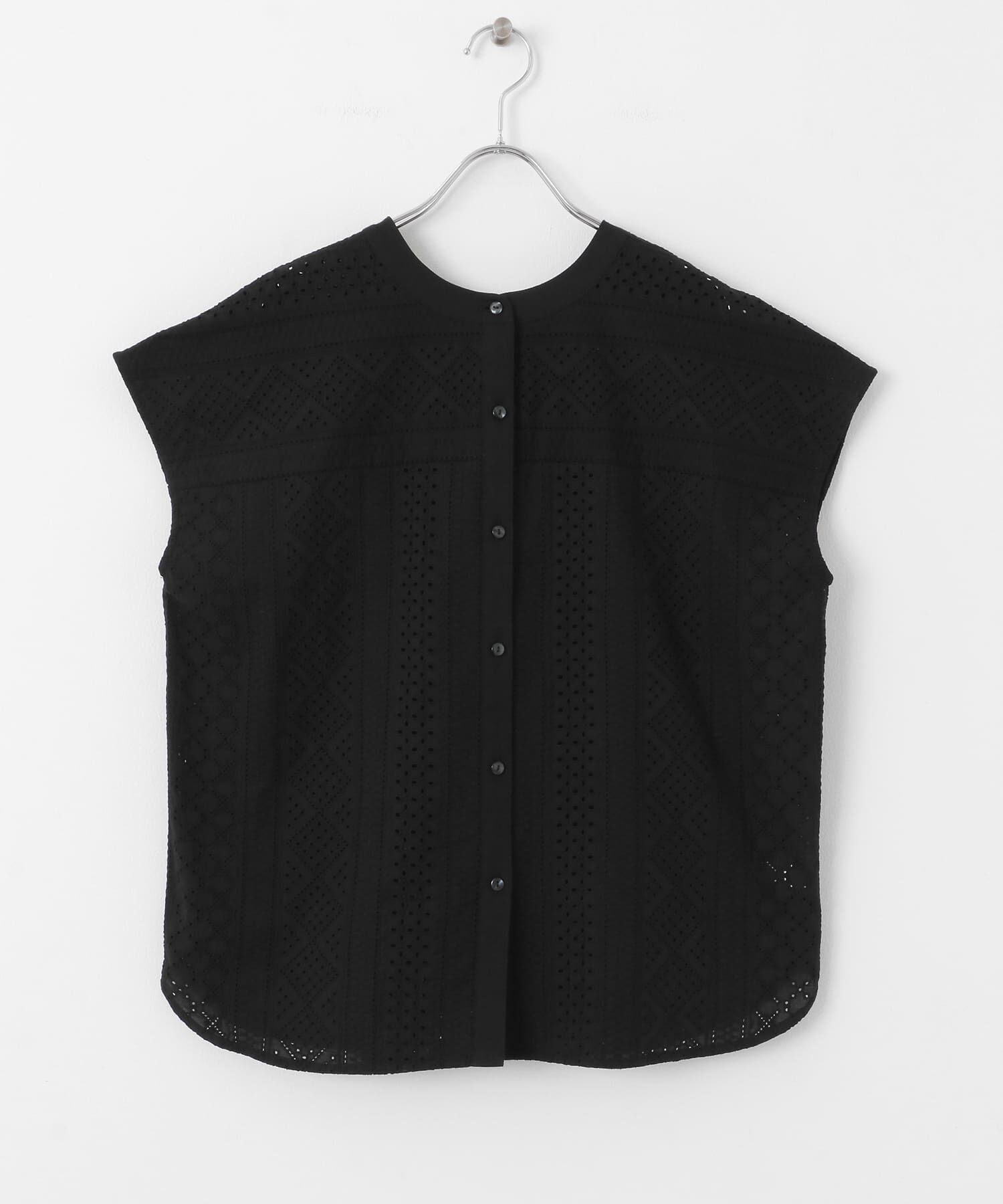 Sonny Label 「『WEB限定』バンドカラーコットンレースシャツ」|シャツ・ブラウス|