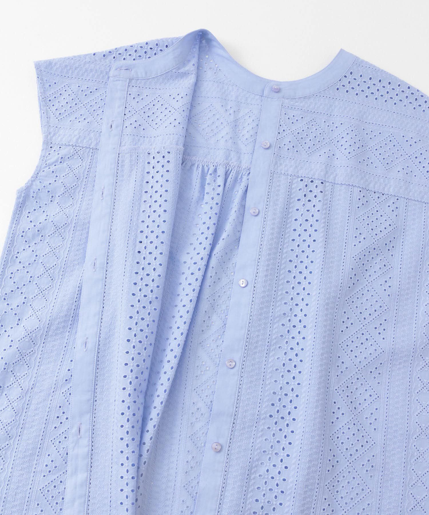 Sonny Label 「『WEB限定』バンドカラーコットンレースシャツ」|シャツ・ブラウス|