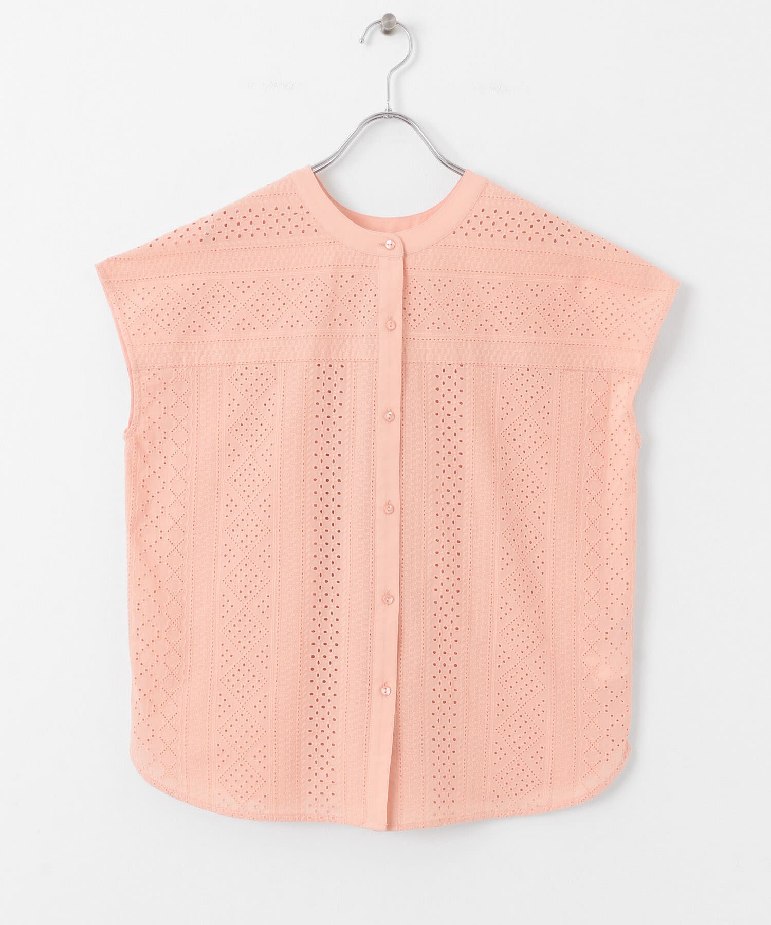 Sonny Label 「『WEB限定』バンドカラーコットンレースシャツ」|シャツ・ブラウス|