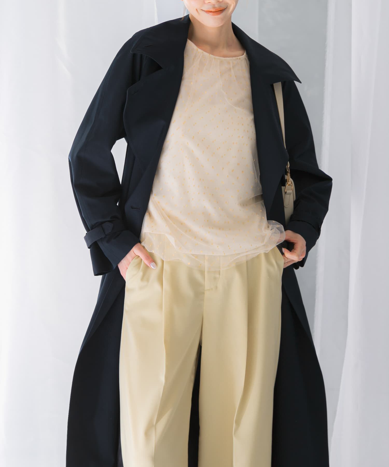 URBAN RESEARCH ROSSO「ラメチュールギャザーブラウス」|シャツ・ブラウス|