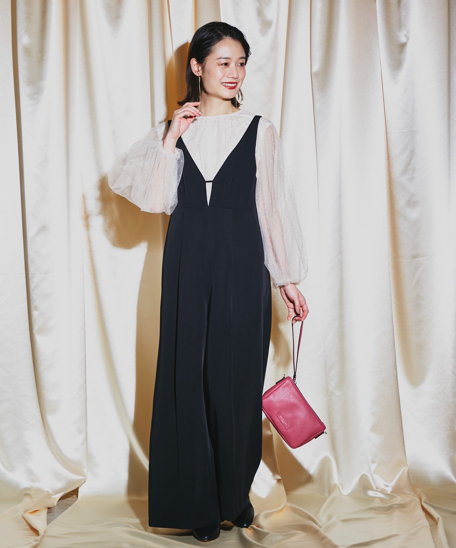 URBAN RESEARCH ROSSO「ラメチュールギャザーブラウス」|シャツ・ブラウス|