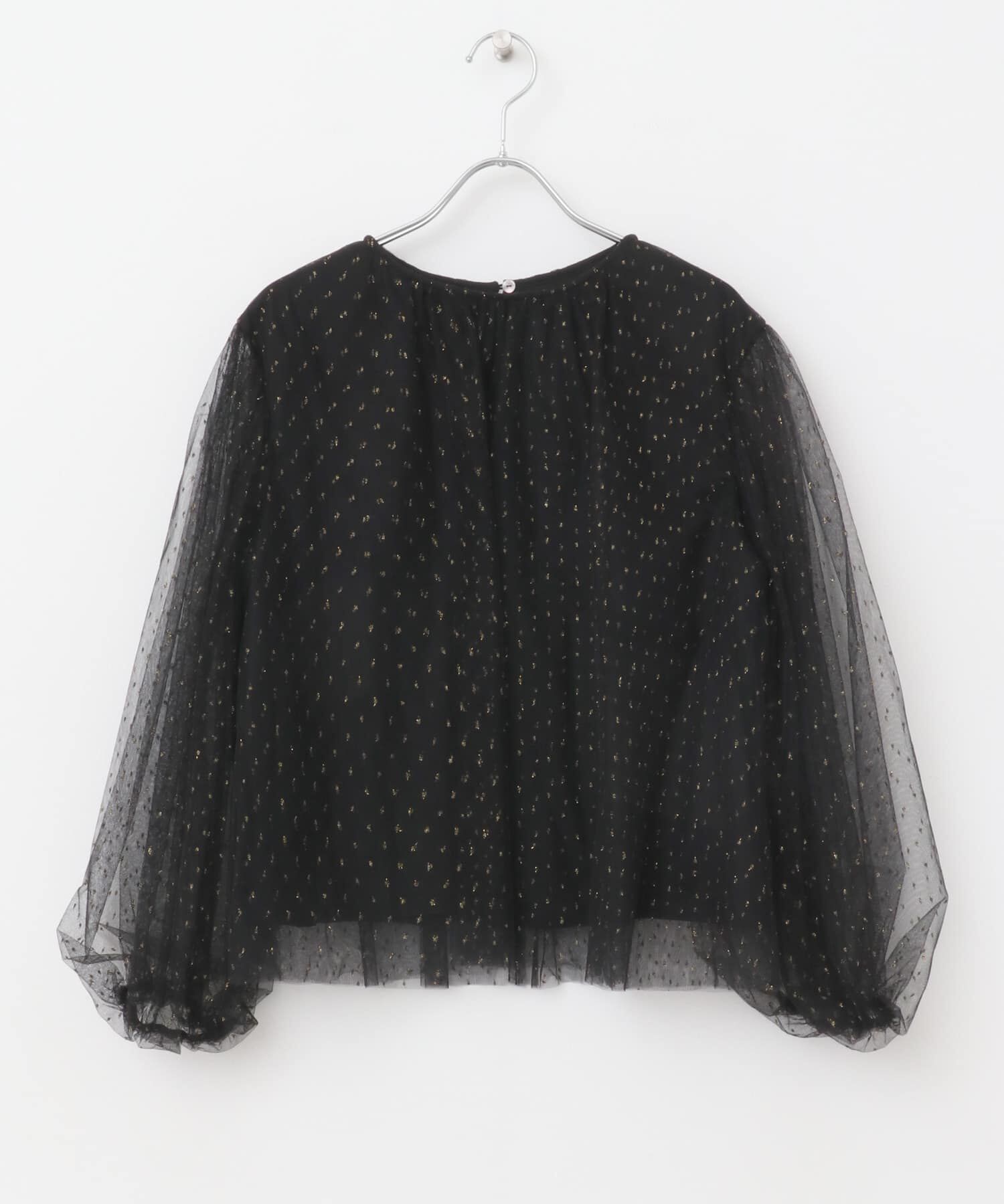 URBAN RESEARCH ROSSO「ラメチュールギャザーブラウス」|シャツ・ブラウス|