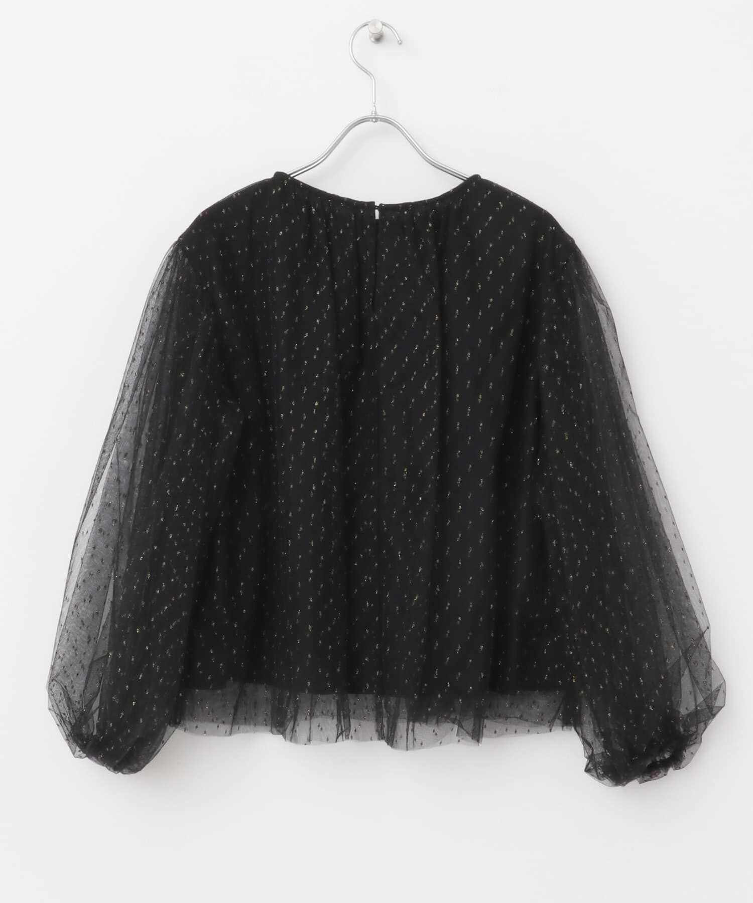 URBAN RESEARCH ROSSO「ラメチュールギャザーブラウス」|シャツ・ブラウス|