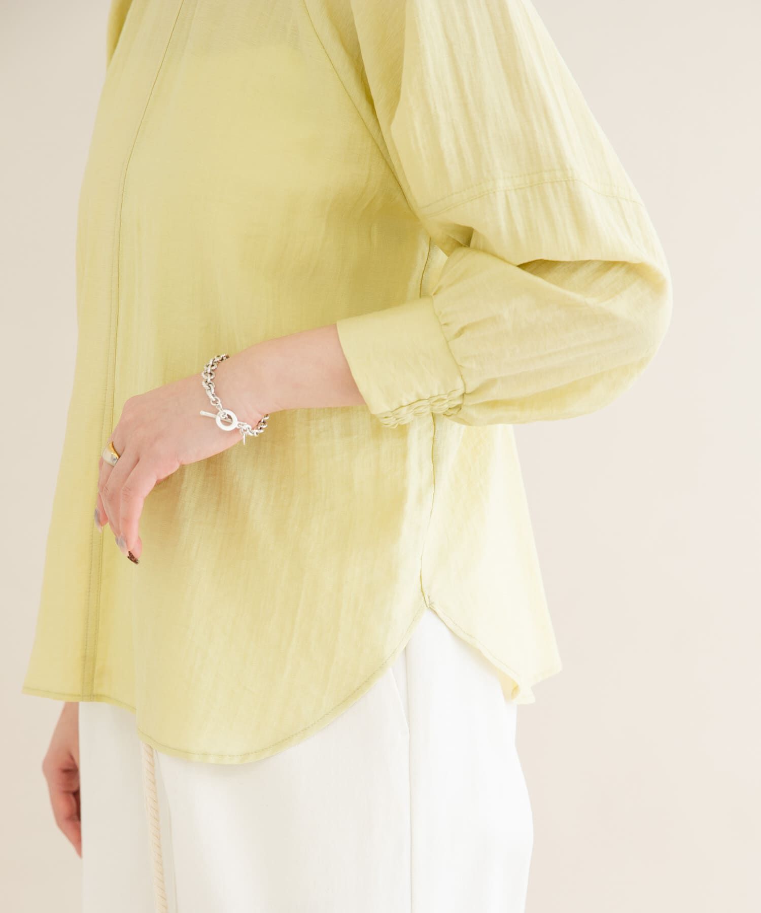 URBAN RESEARCH ROSSO「2WAYギャザースリーブブラウス」|シャツ・ブラウス|