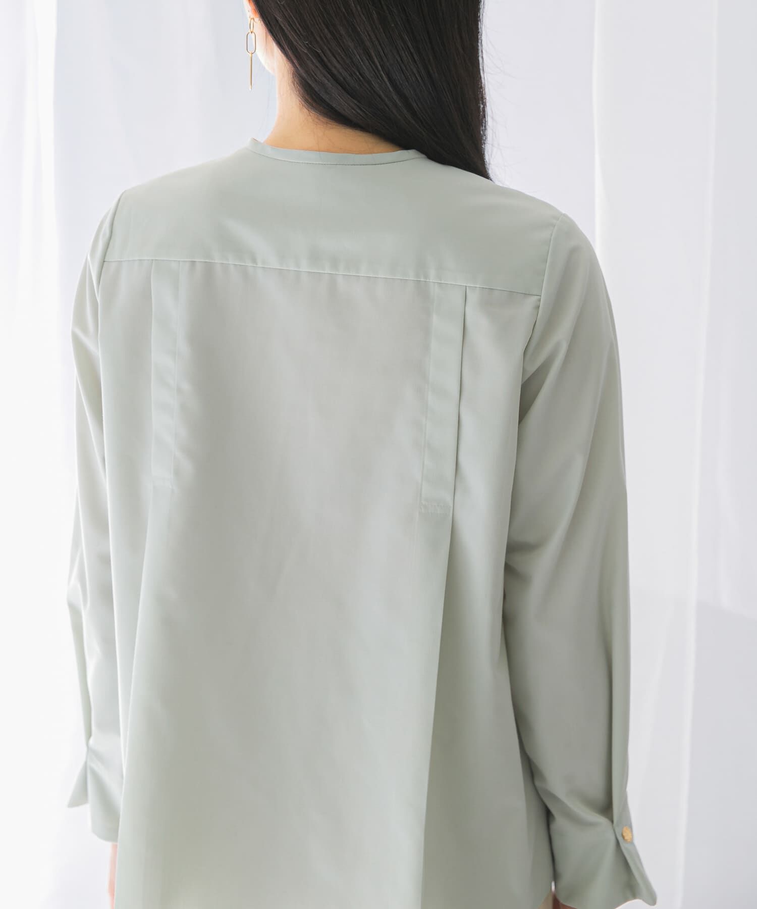 URBAN RESEARCH ROSSO「ウォッシャブルデザインシャツブラウス」|シャツ・ブラウス|