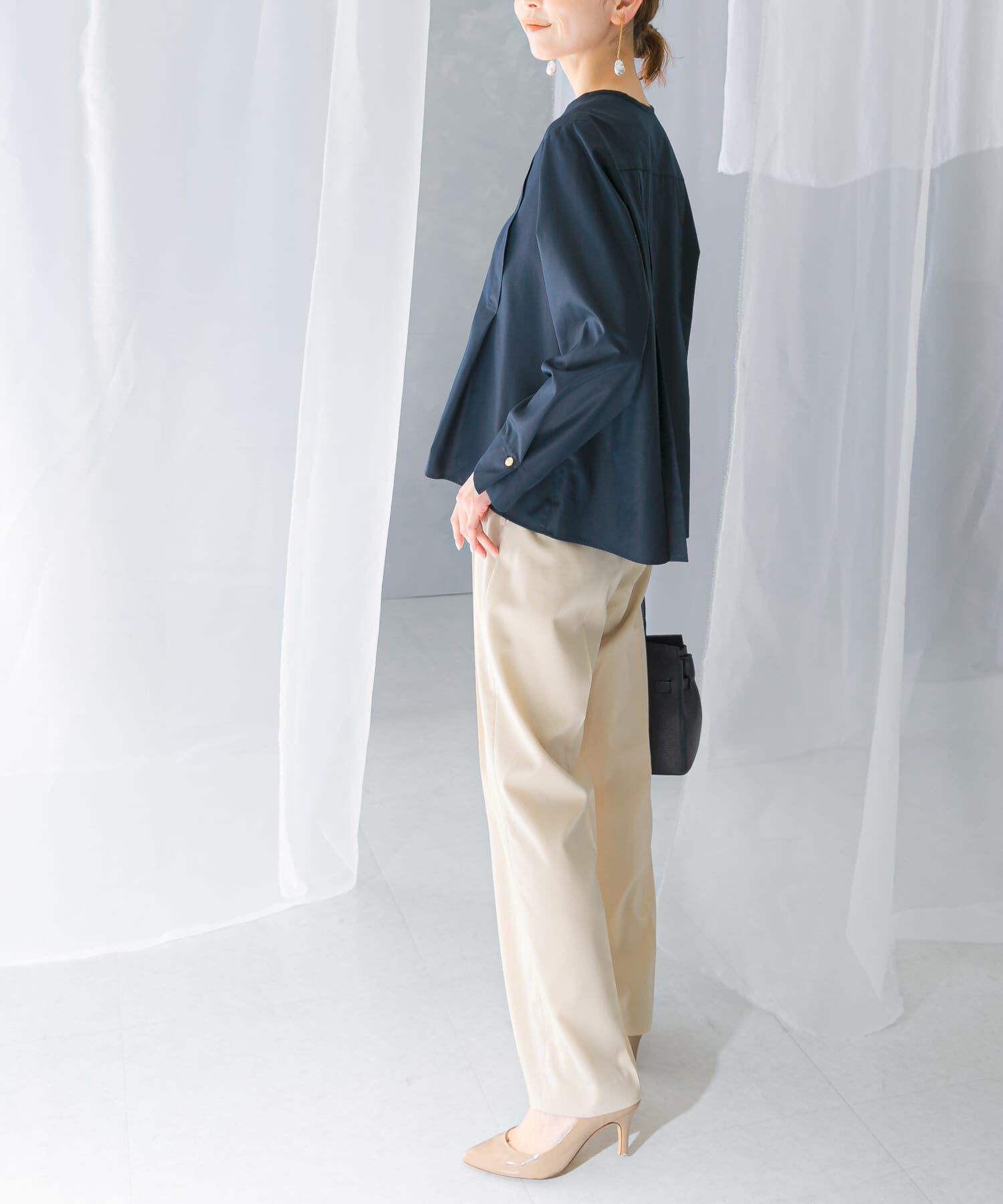 URBAN RESEARCH ROSSO「ウォッシャブルデザインシャツブラウス」|シャツ・ブラウス|