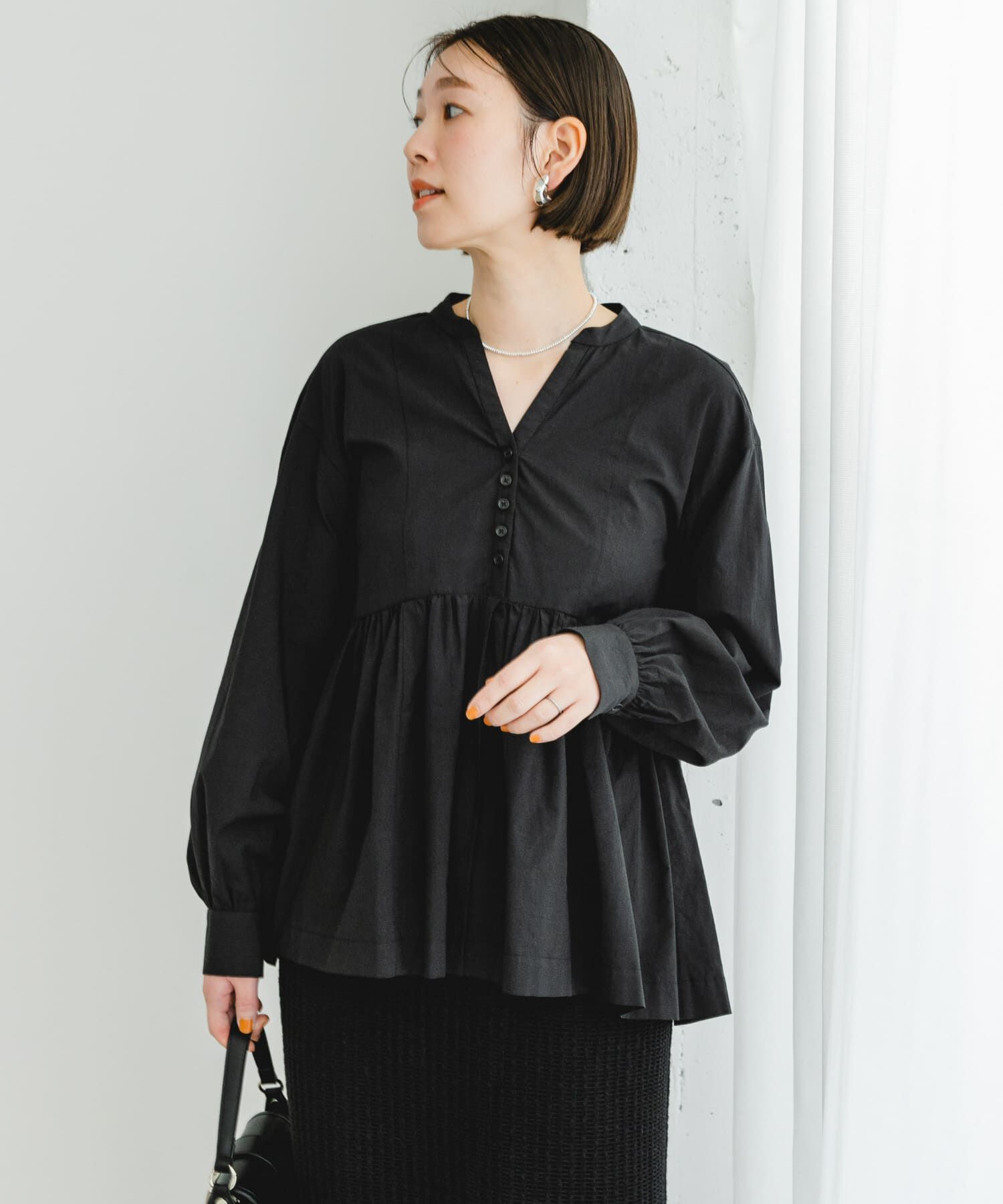 URBAN RESEARCH ROSSO「F by ROSSO　ティアードギャザーブラウス」|シャツ・ブラウス|