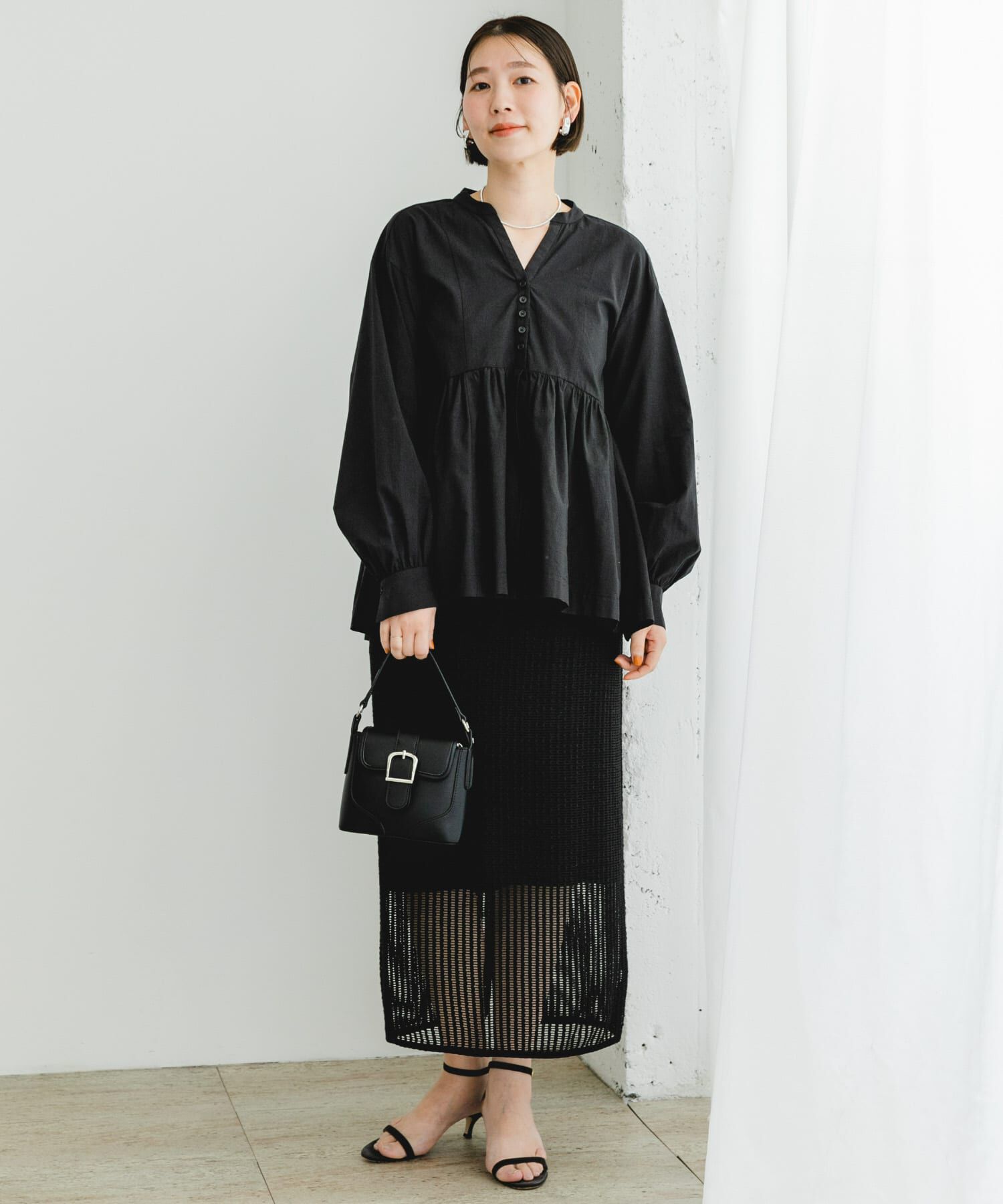 URBAN RESEARCH ROSSO「F by ROSSO　ティアードギャザーブラウス」|シャツ・ブラウス|