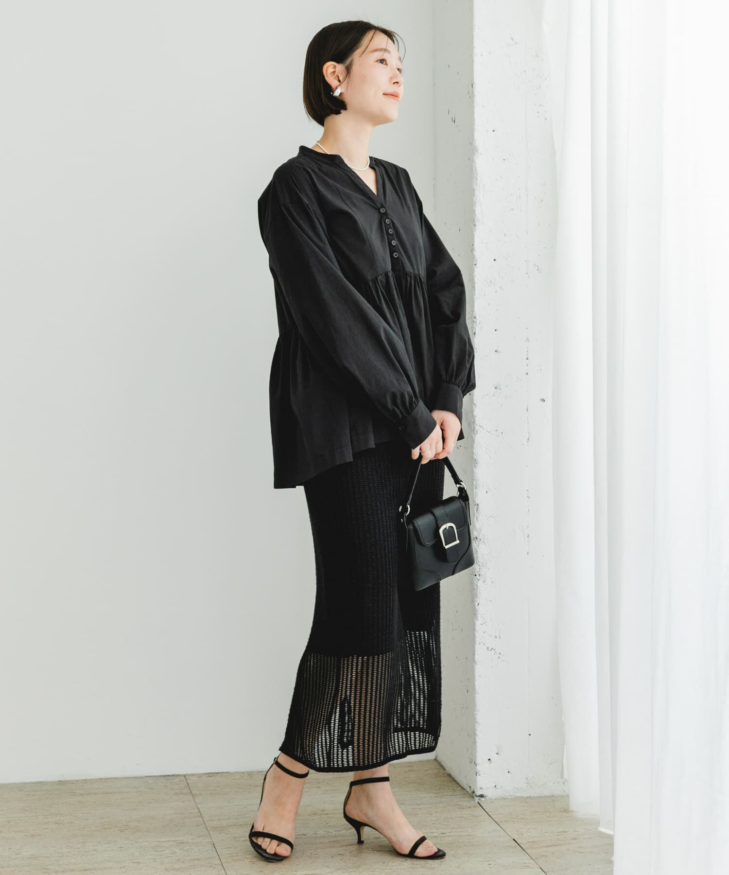 URBAN RESEARCH ROSSO「F by ROSSO　ティアードギャザーブラウス」|シャツ・ブラウス|