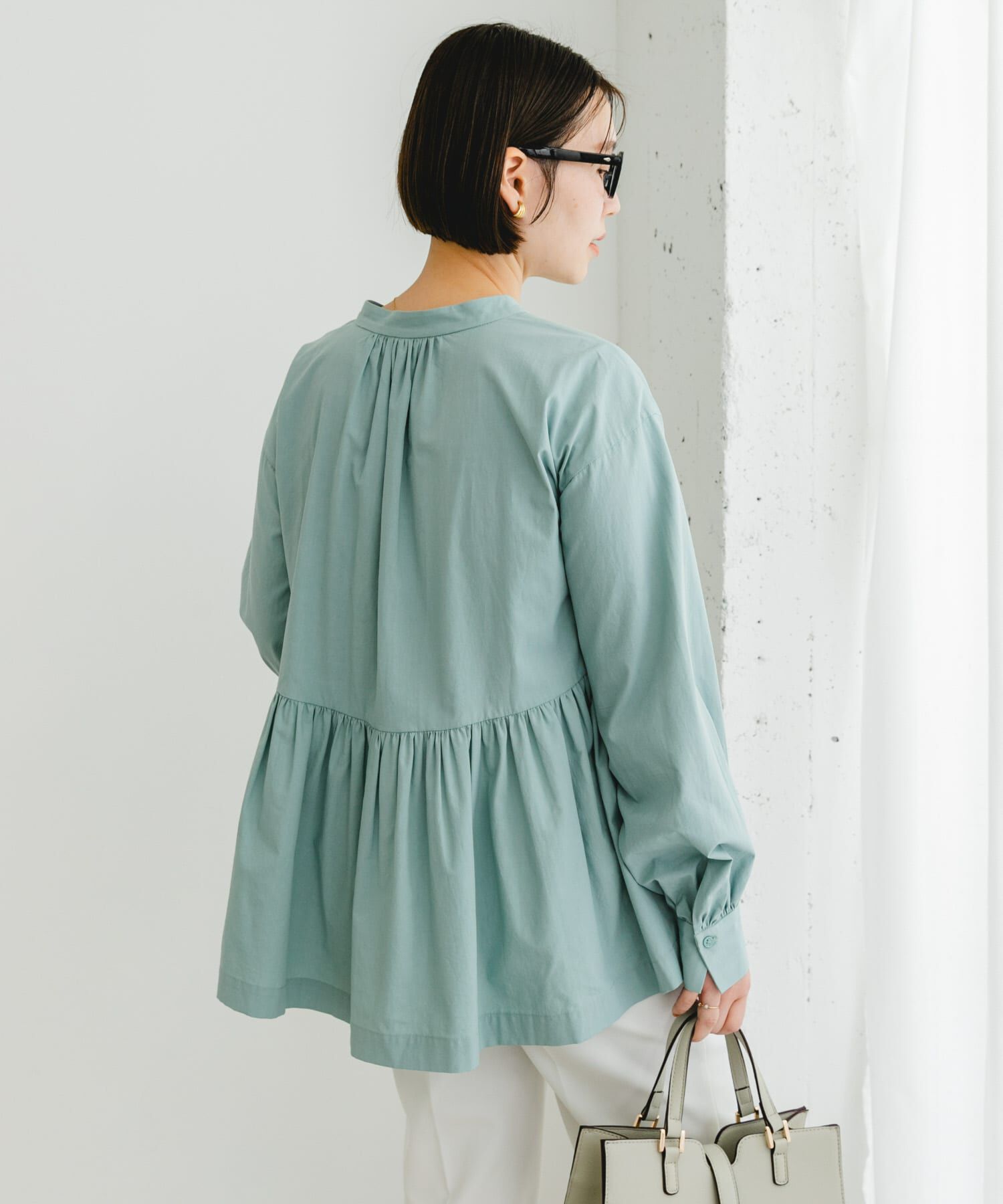 URBAN RESEARCH ROSSO「F by ROSSO　ティアードギャザーブラウス」|シャツ・ブラウス|