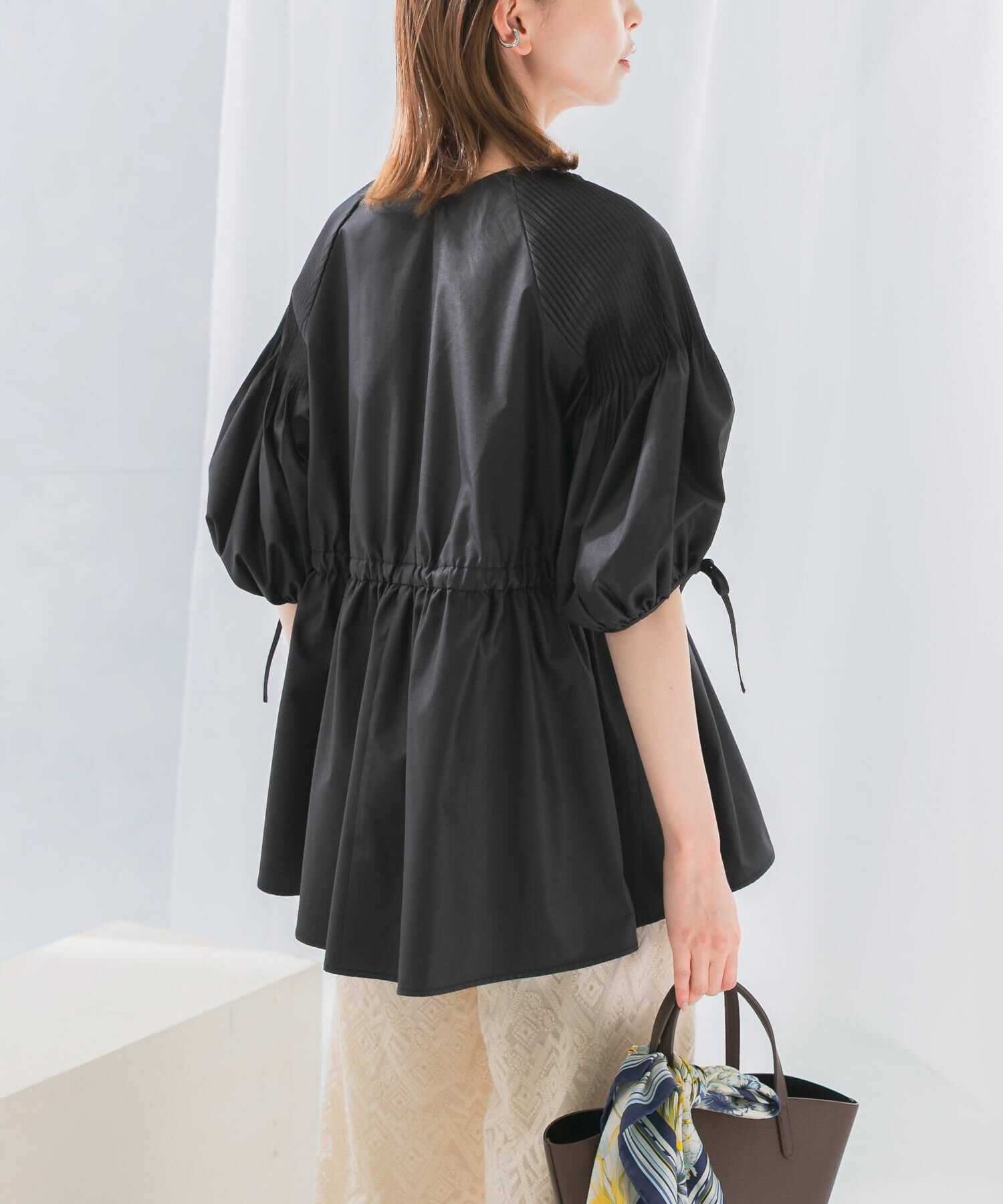 URBAN RESEARCH ROSSO「ピンタックウエストマークブラウス」|シャツ・ブラウス|