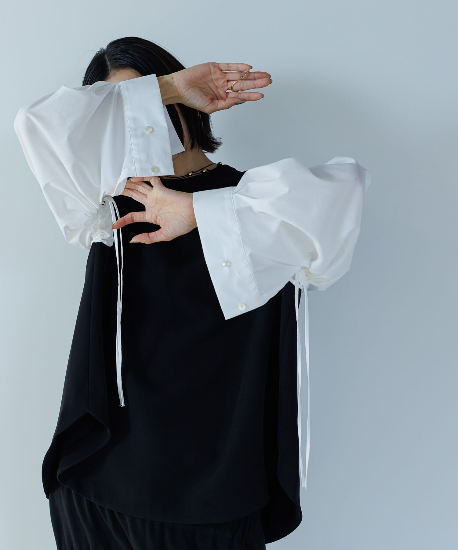 URBAN RESEARCH ROSSO「CHIGNON　シャーリングデザインブラウス」|シャツ・ブラウス|