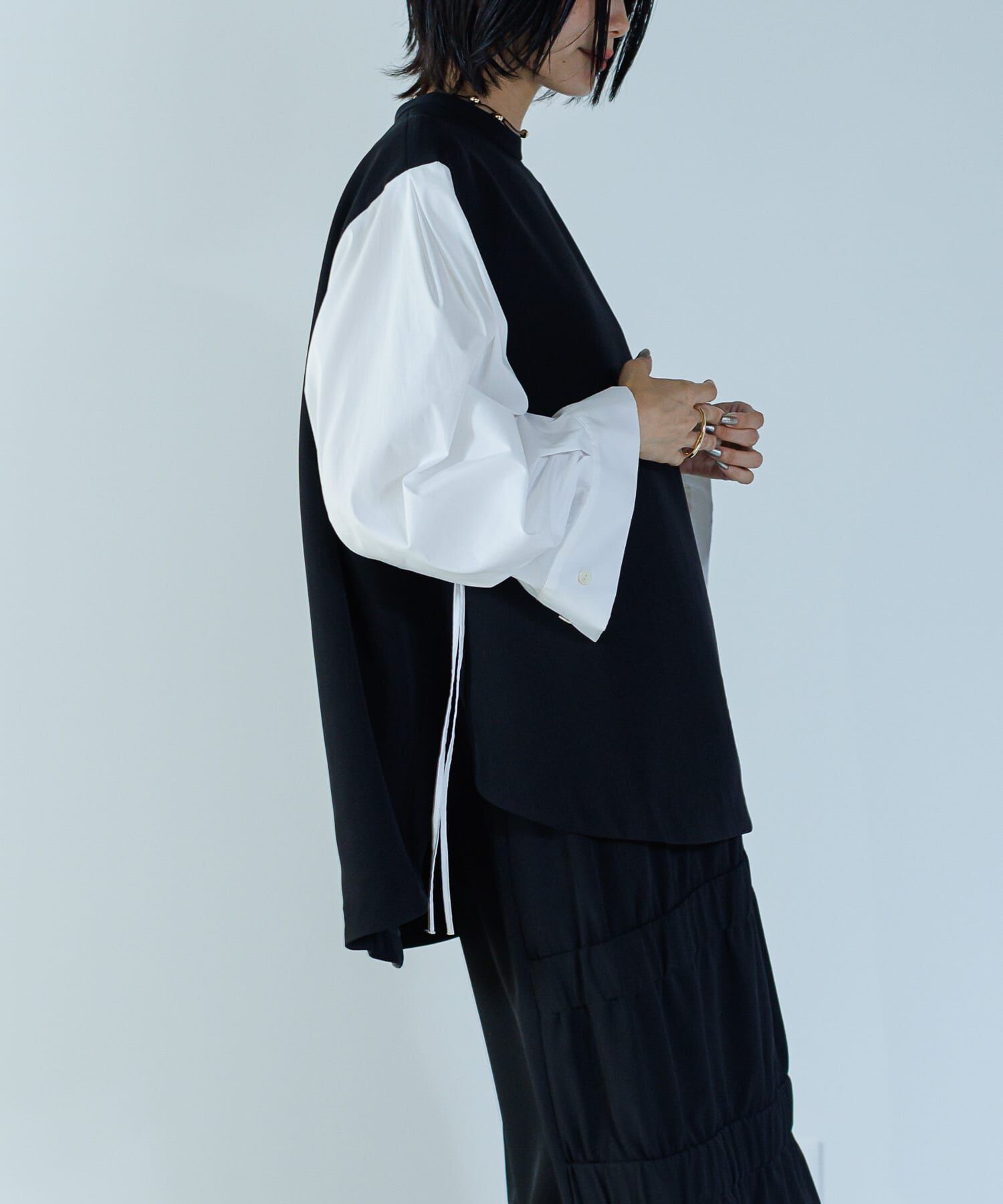 URBAN RESEARCH ROSSO「CHIGNON　シャーリングデザインブラウス」|シャツ・ブラウス|