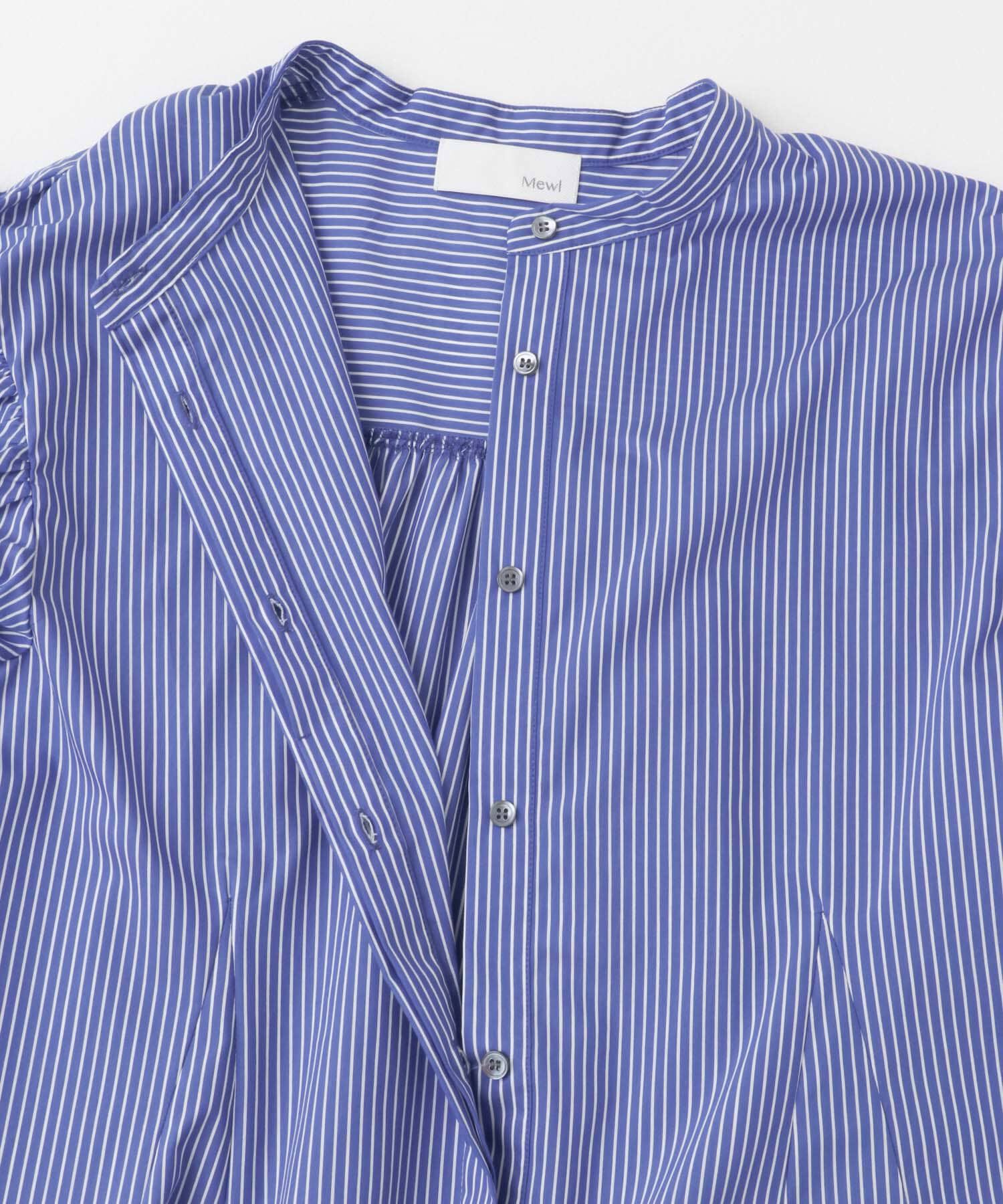 URBAN RESEARCH ROSSO「Mewl　ストライプBIGリボンシャツ」|シャツ・ブラウス|