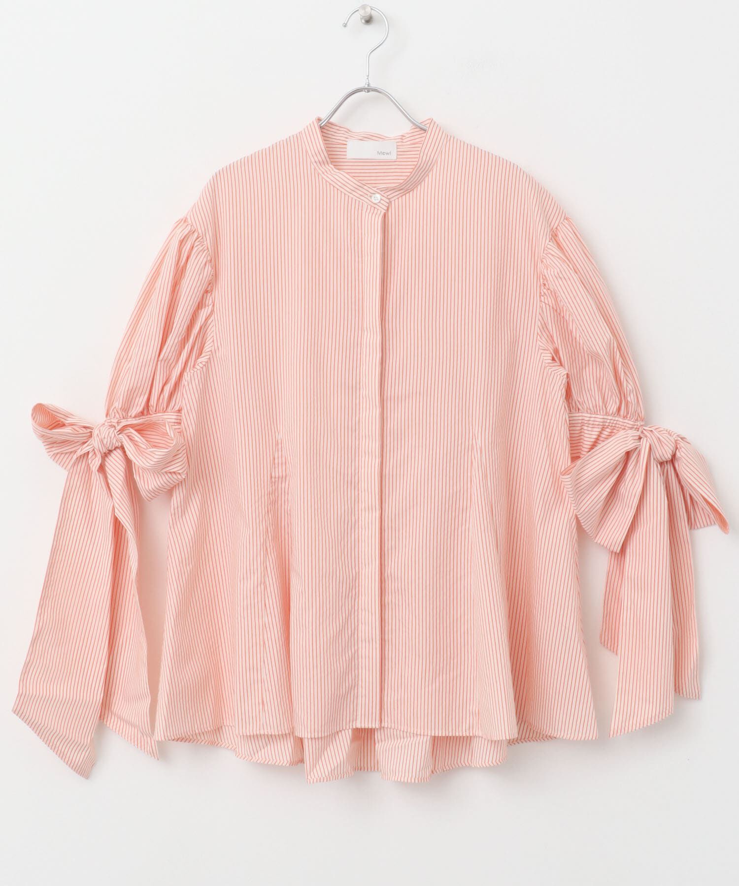 URBAN RESEARCH ROSSO「Mewl　ストライプBIGリボンシャツ」|シャツ・ブラウス|