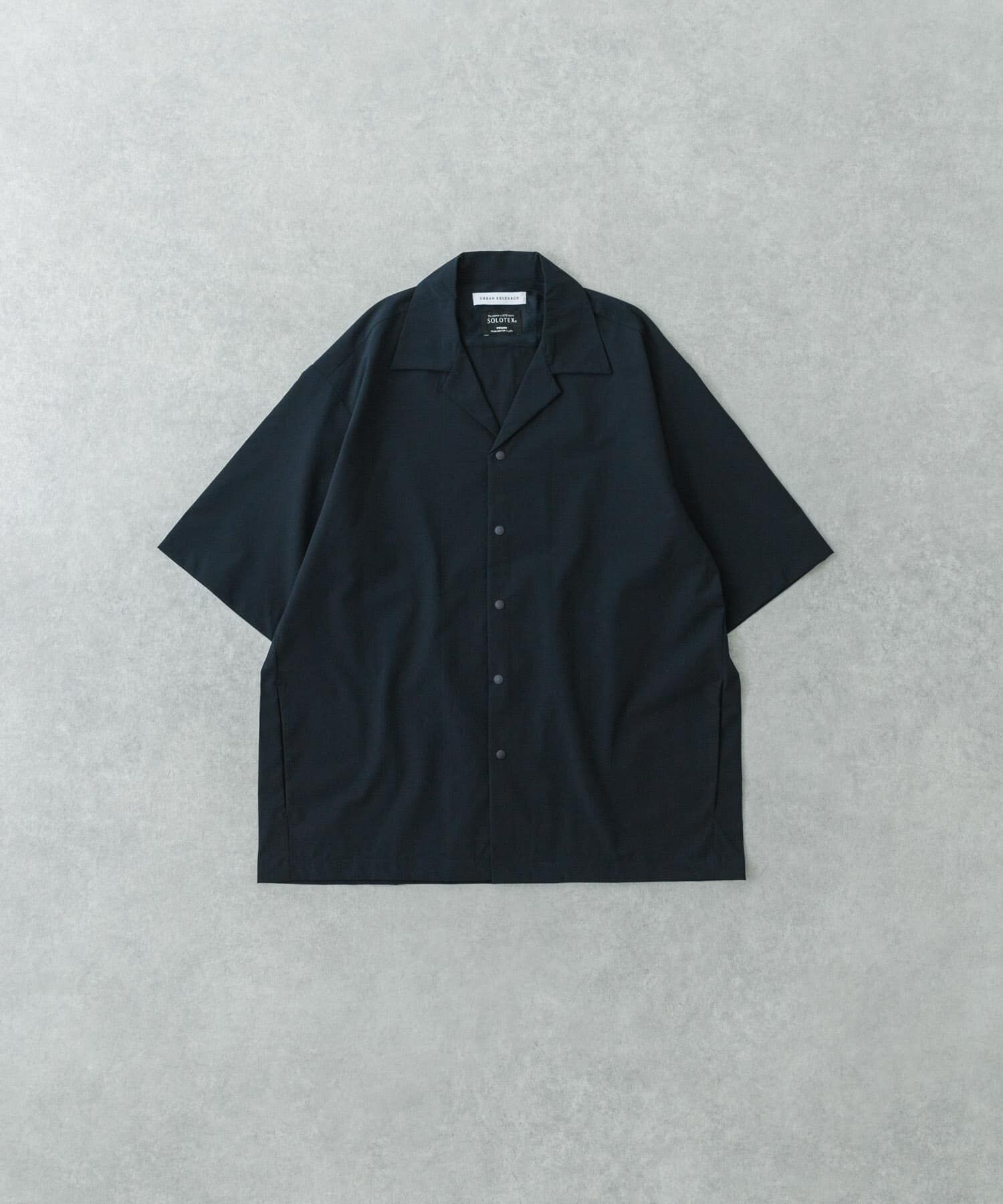 URBAN RESEARCH「『XLサイズあり』『撥水』SOLOTEX STRETCH SHORT-SLEEVE SHIRTS」|シャツ・ブラウス|ネイビー