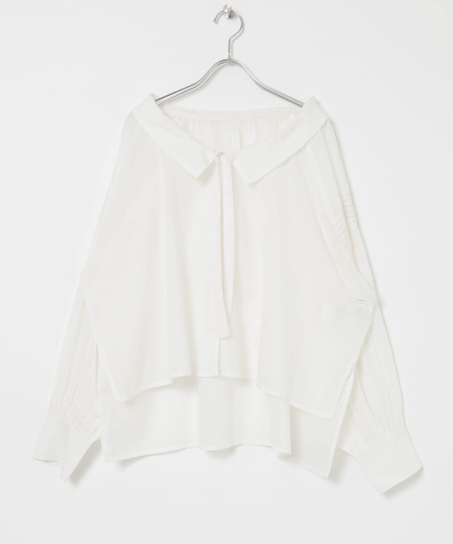 URBAN RESEARCH「コットンボイルフリルカラーブラウス」|シャツ・ブラウス|