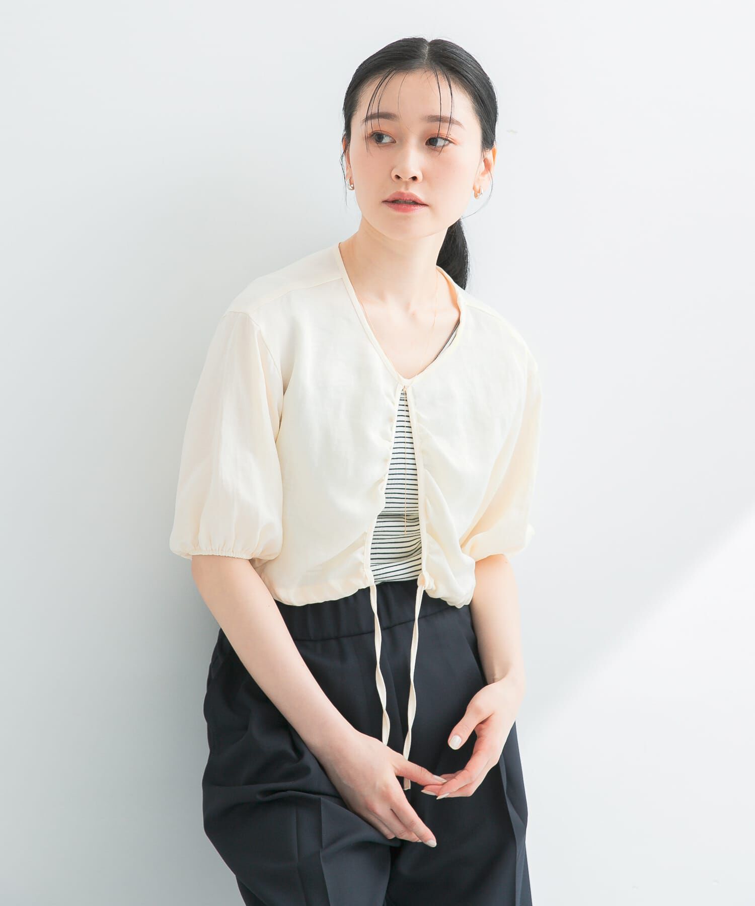 URBAN RESEARCH「RITA ROW　LUMEN TOP」|シャツ・ブラウス|