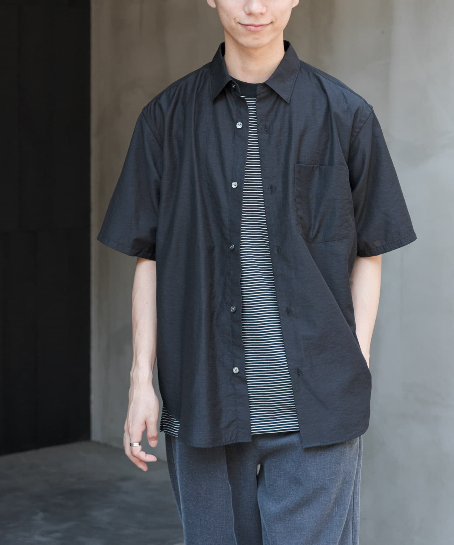 URBAN RESEARCH DOORS「FORK&SPOON　Nylon Wool シャツ」|シャツ・ブラウス|