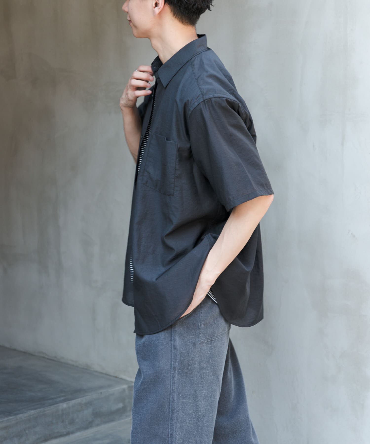 URBAN RESEARCH DOORS「FORK&SPOON　Nylon Wool シャツ」|シャツ・ブラウス|