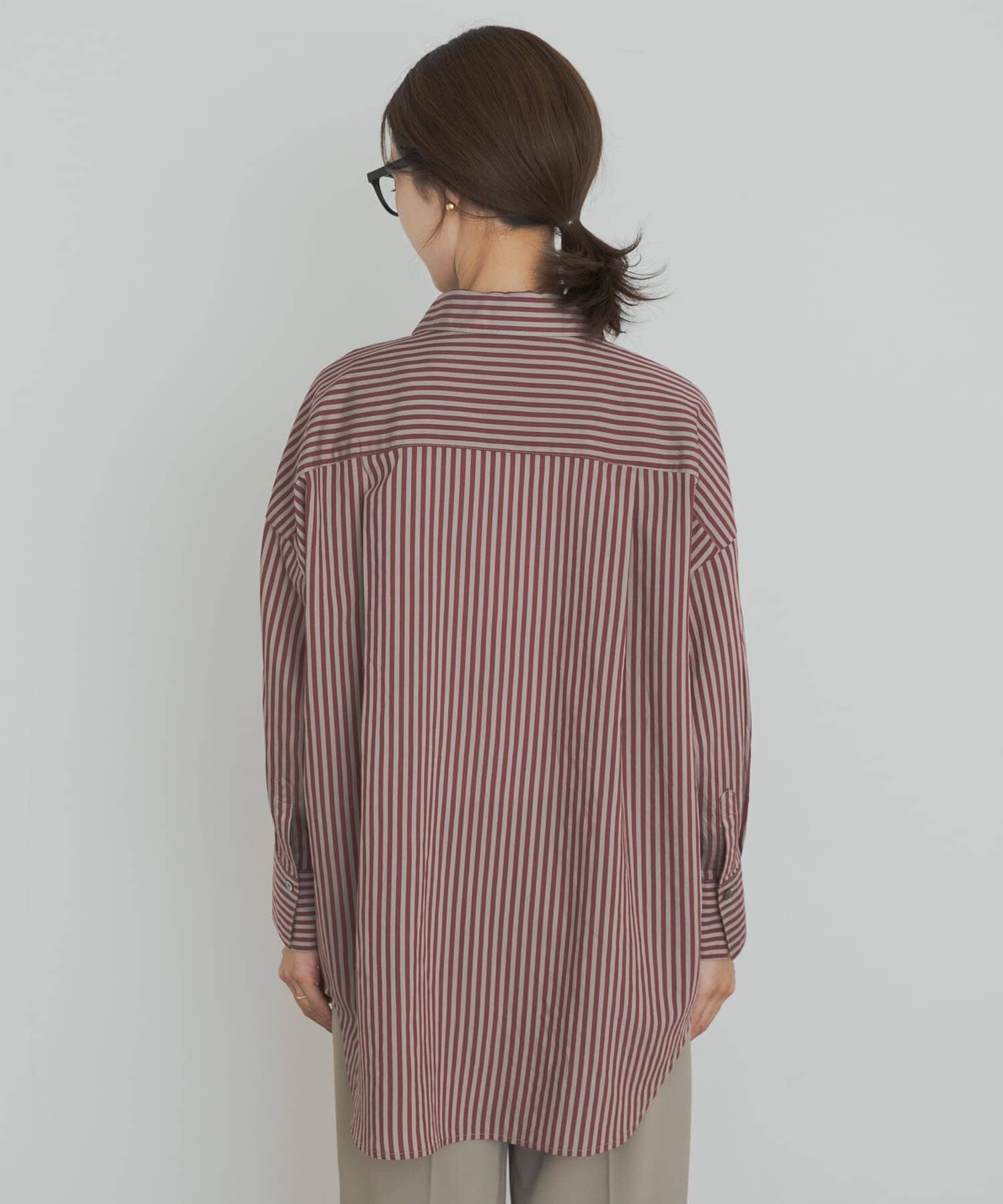 URBAN RESEARCH DOORS「ストライプオーバーシャツ」|シャツ・ブラウス|