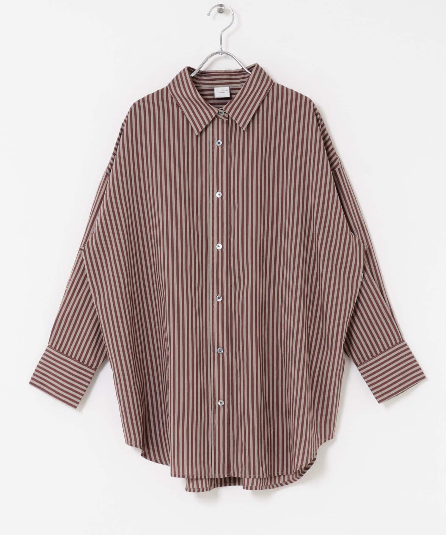 URBAN RESEARCH DOORS「ストライプオーバーシャツ」|シャツ・ブラウス|