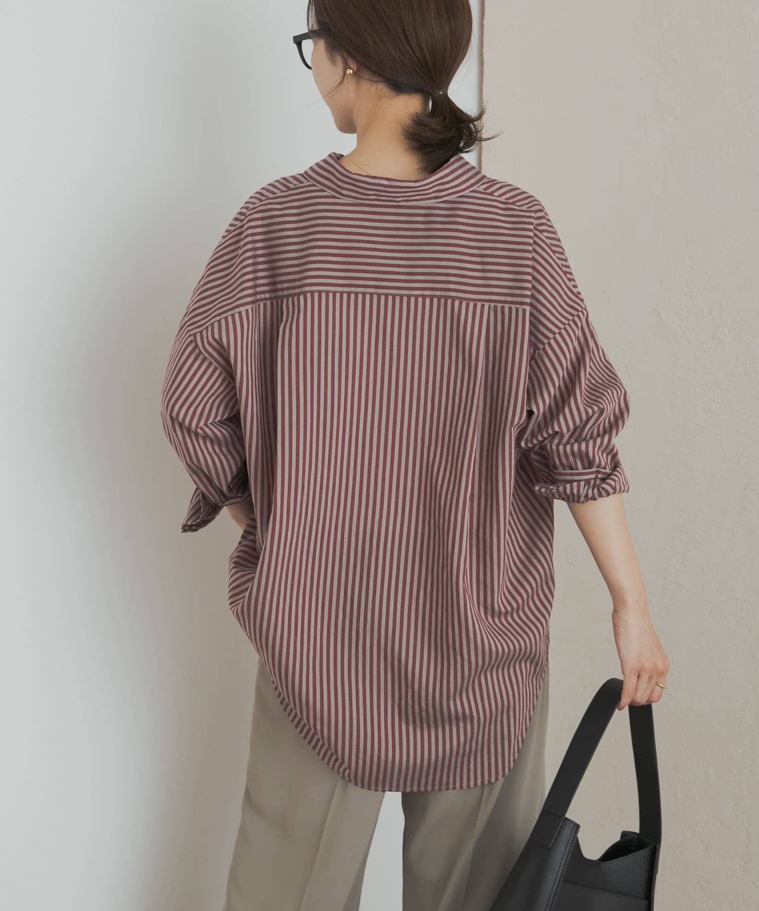 URBAN RESEARCH DOORS「ストライプオーバーシャツ」|シャツ・ブラウス|