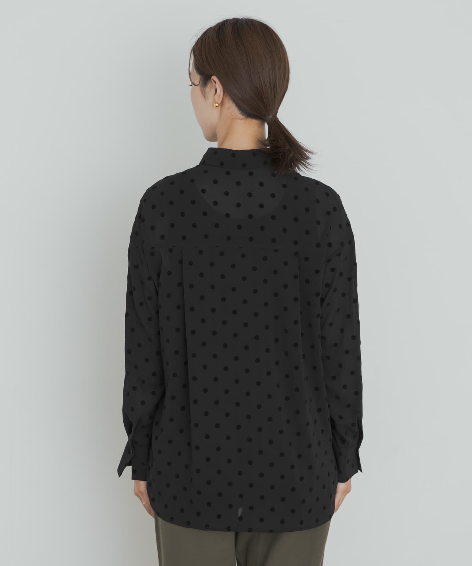 URBAN RESEARCH DOORS「フロッキードットシャツ」|シャツ・ブラウス|