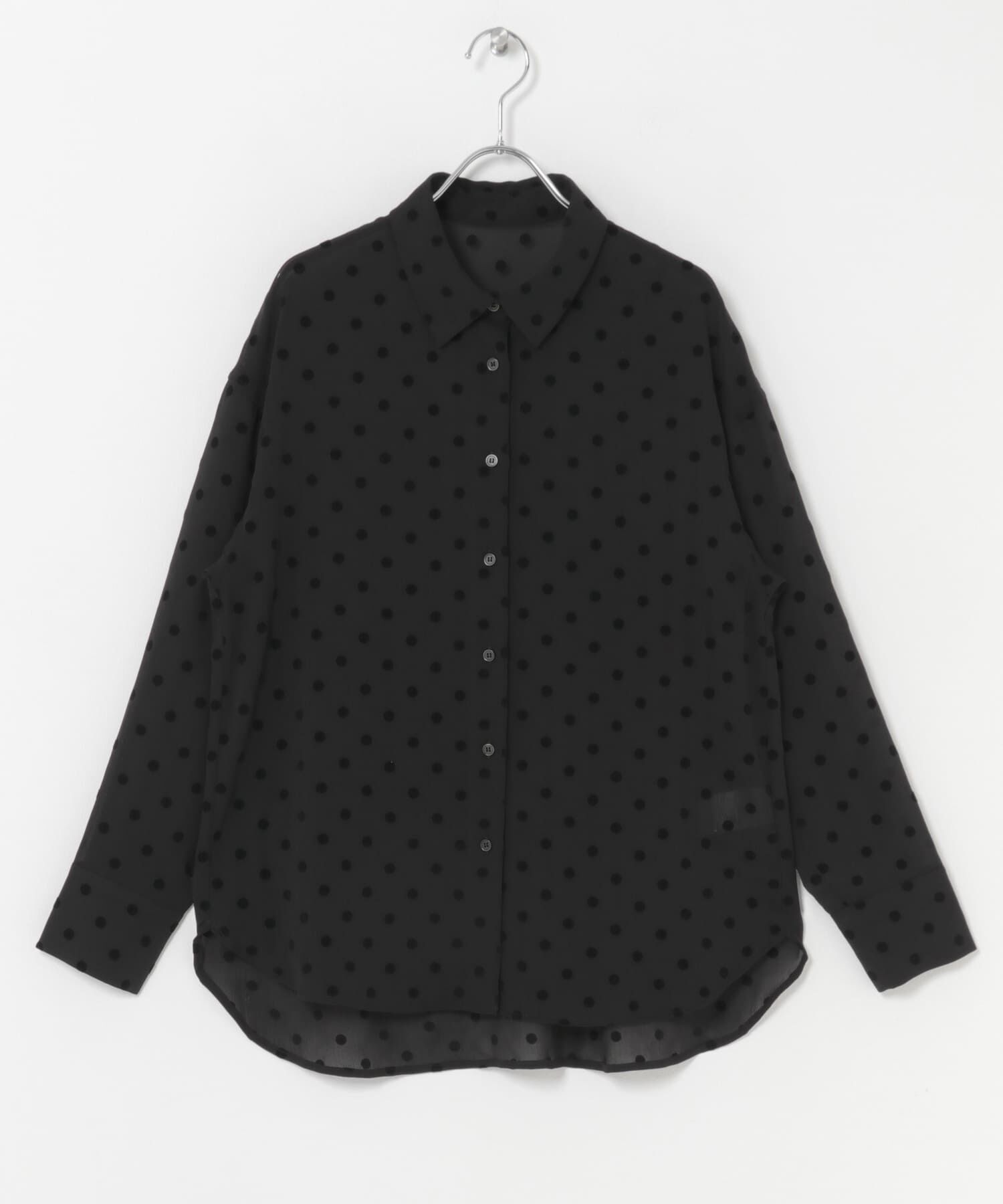 URBAN RESEARCH DOORS「フロッキードットシャツ」|シャツ・ブラウス|