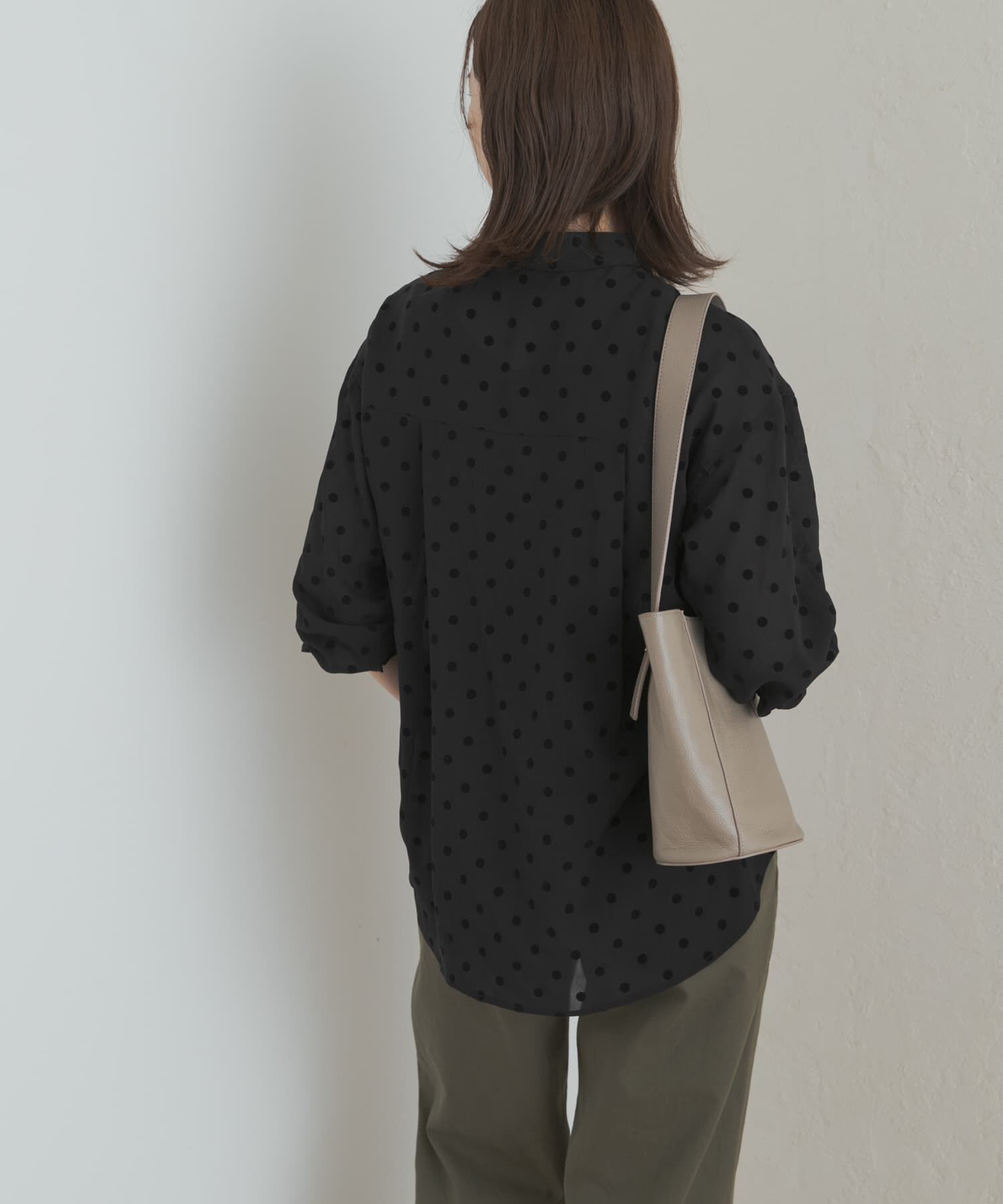 URBAN RESEARCH DOORS「フロッキードットシャツ」|シャツ・ブラウス|