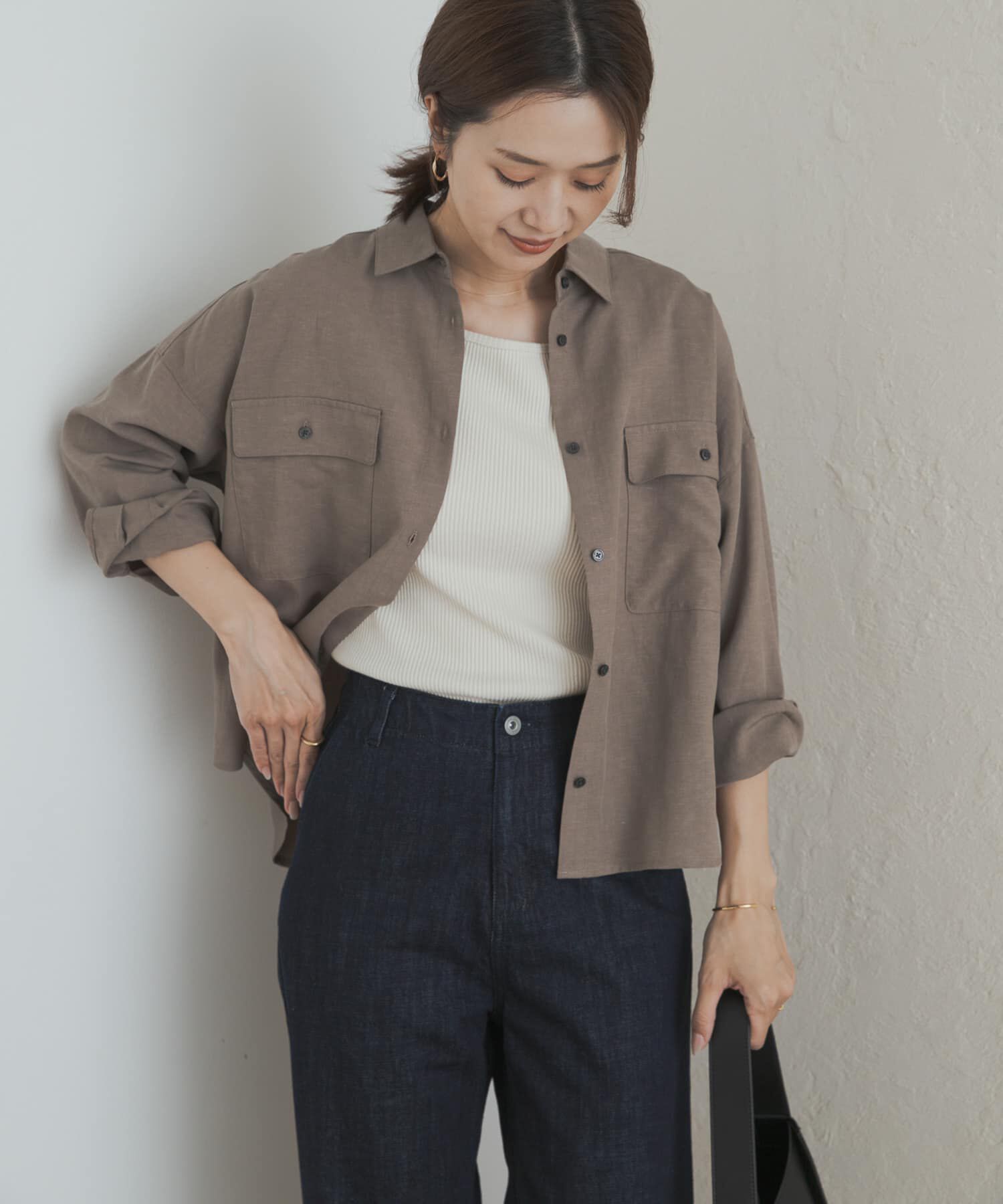 URBAN RESEARCH DOORS「『セットアップ対応』 ワークポケットシャツ」|シャツ・ブラウス|