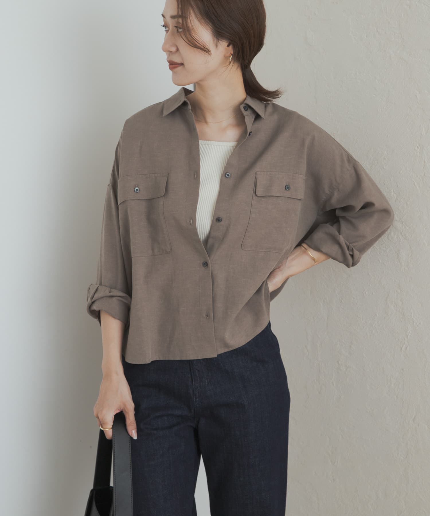 URBAN RESEARCH DOORS「『セットアップ対応』 ワークポケットシャツ」|シャツ・ブラウス|