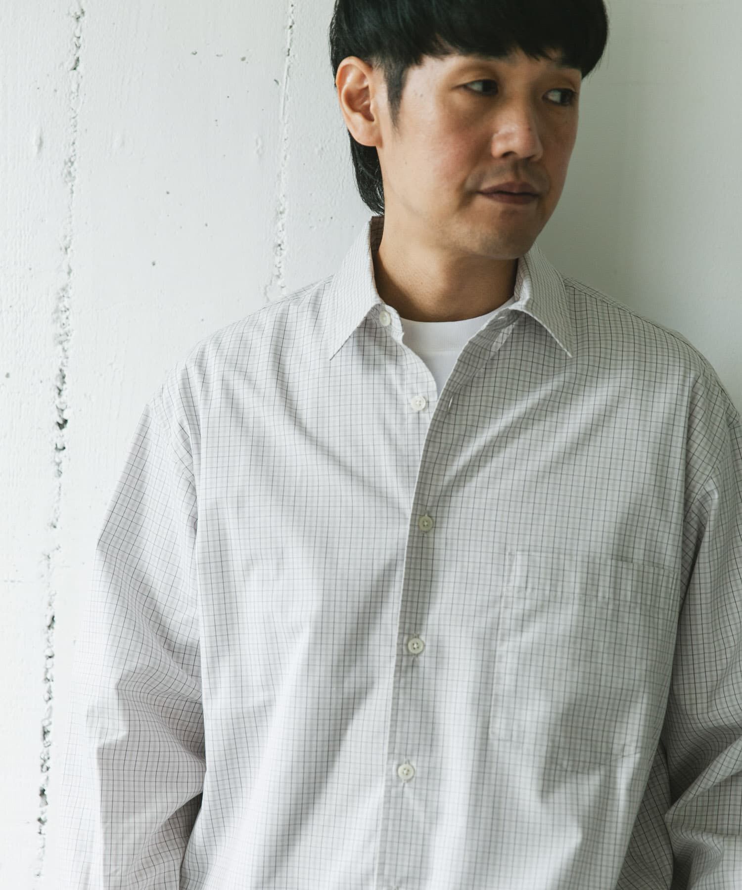 URBAN RESEARCH DOORS「TCブロードレギュラーカラーロングスリーブシャツ」|シャツ・ブラウス|