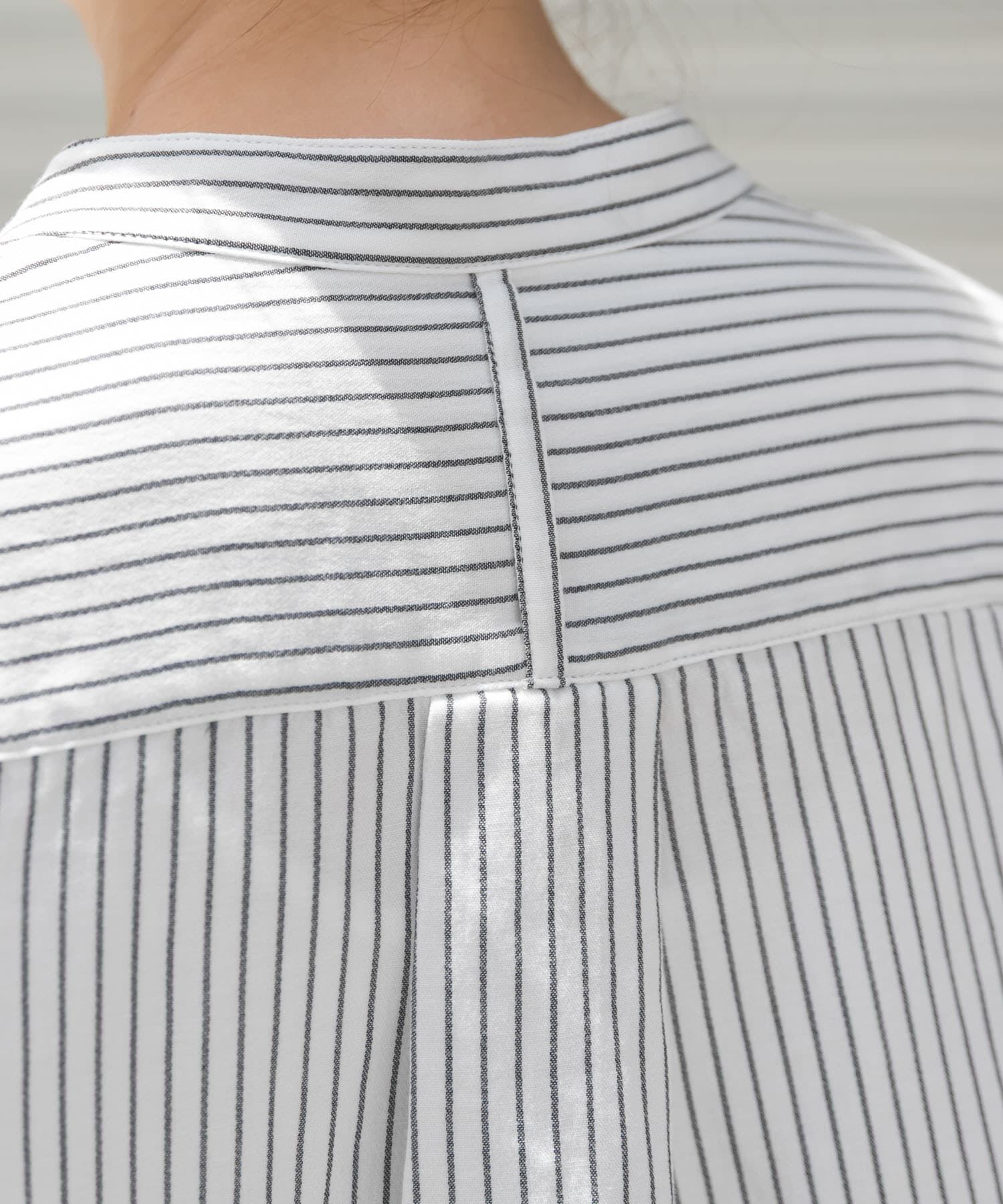 URBAN RESEARCH DOORS「FORK&SPOON　バンドカラーダブルクロスシャツ」|シャツ・ブラウス|