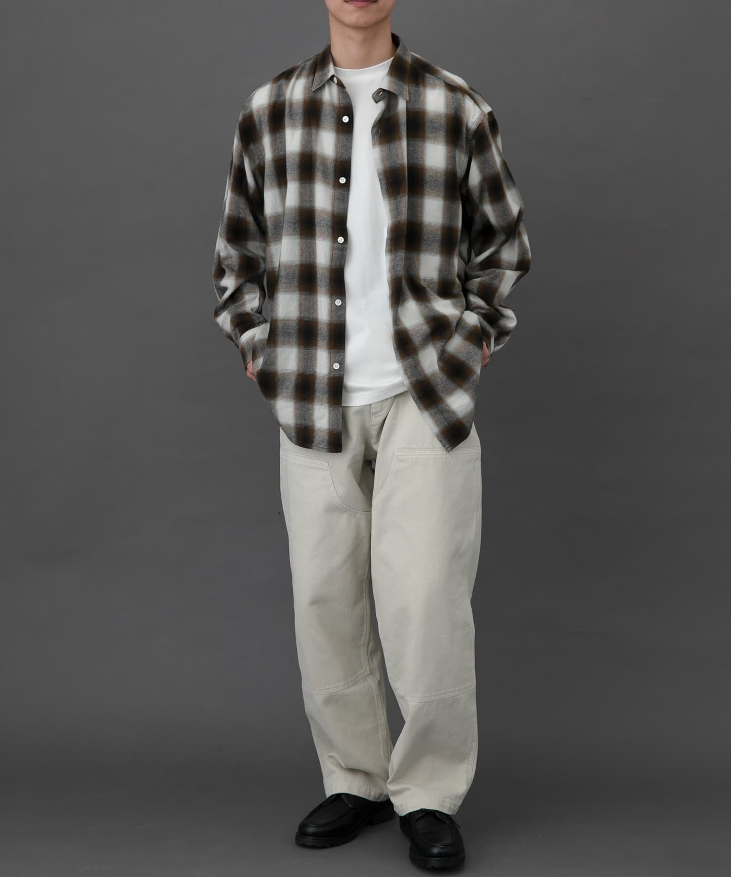 URBAN RESEARCH DOORS「FORK&SPOON　ネルチェックシャツ」|シャツ・ブラウス|