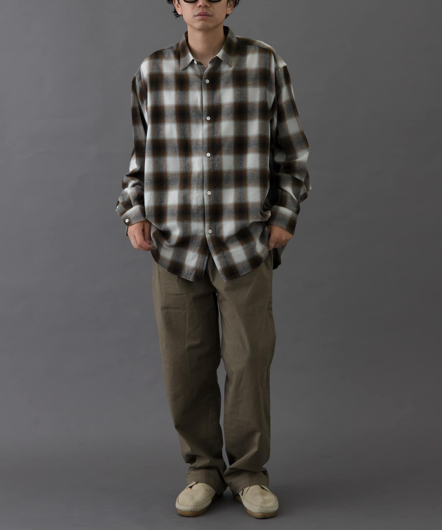 URBAN RESEARCH DOORS「FORK&SPOON　ネルチェックシャツ」|シャツ・ブラウス|