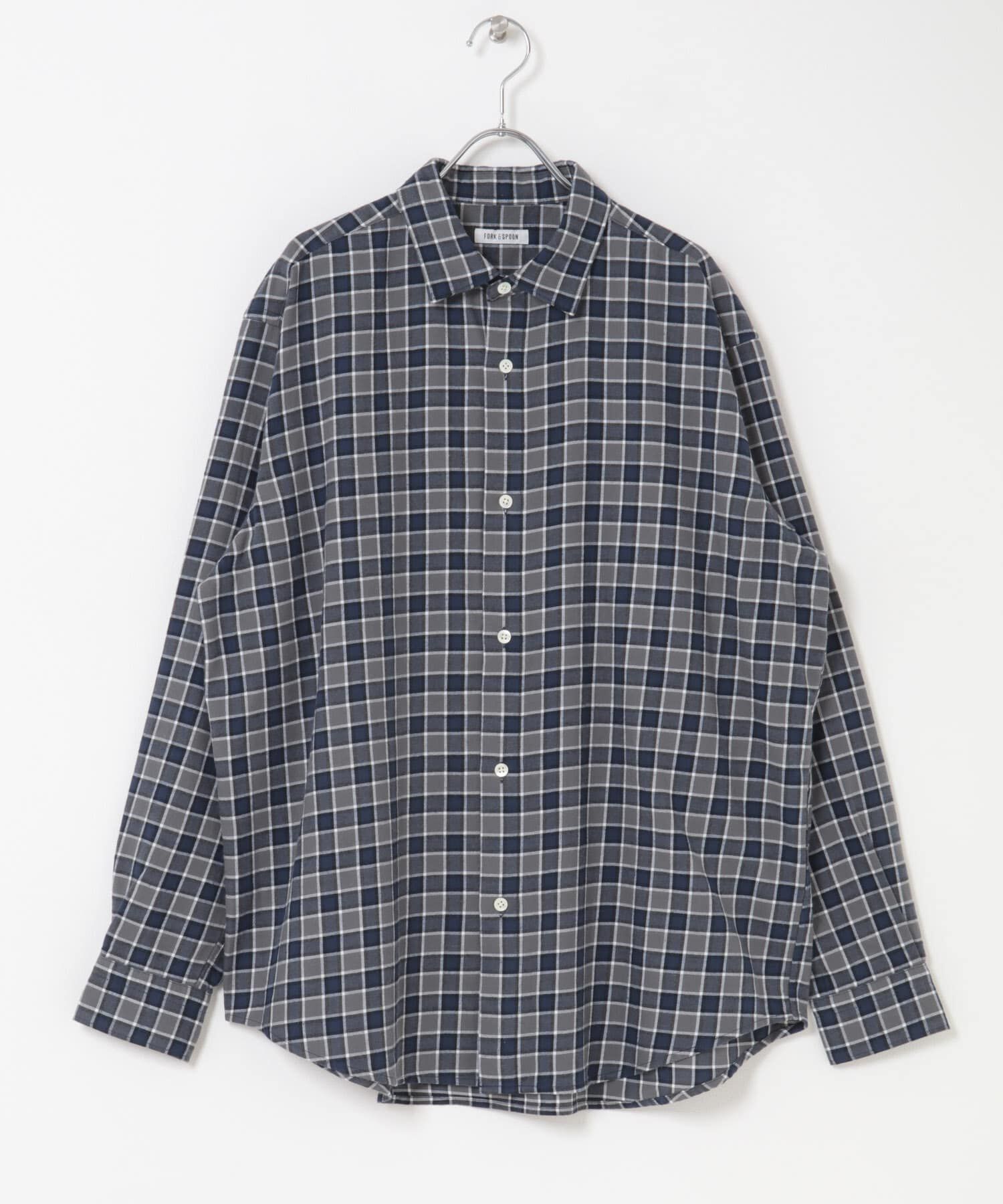 URBAN RESEARCH DOORS「FORK&SPOON　ネルチェックシャツ」|シャツ・ブラウス|